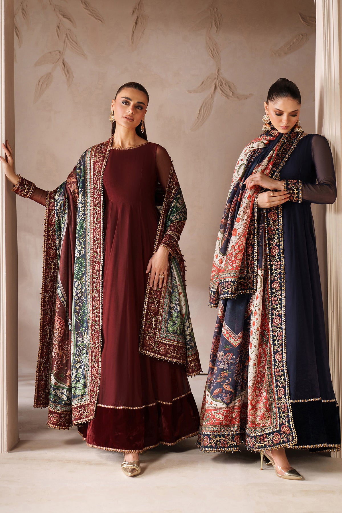 EMBROIDERED CHIFFON PR-1203