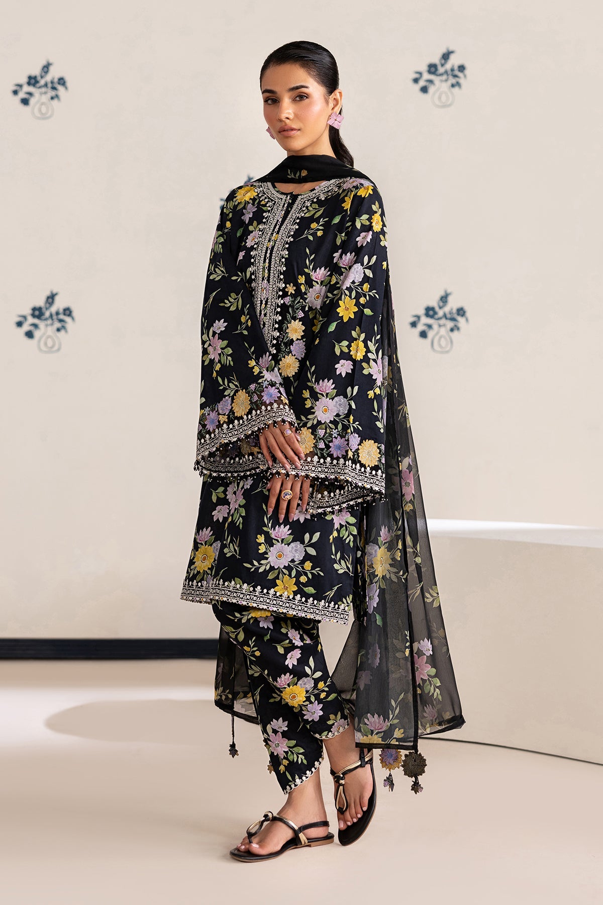 EMBROIDERED LAWN SF-4465