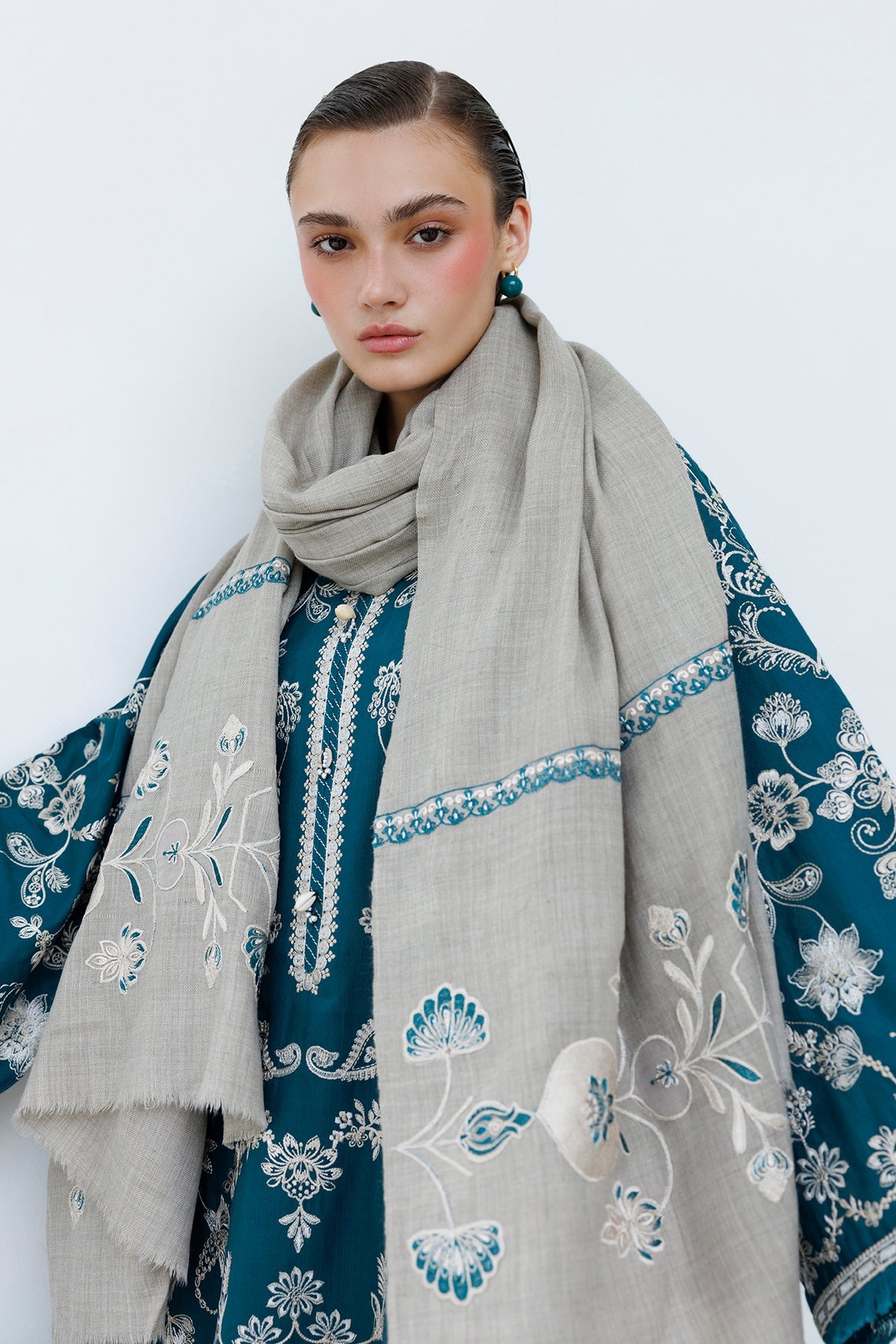 EMBROIDERED KHADDAR UF-4594