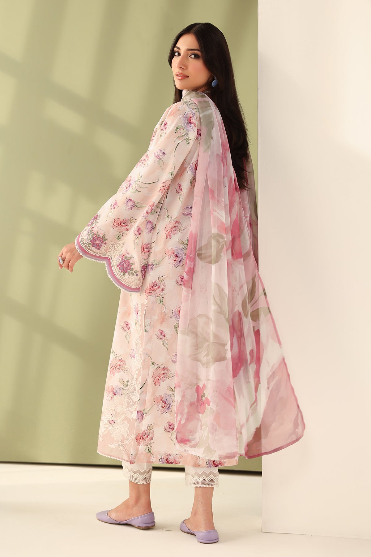 EMBROIDERED PRINTED LAWN SF-4177