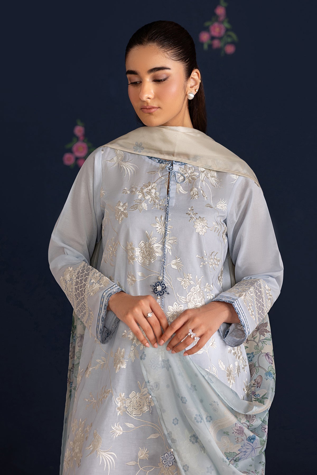 EMBROIDERED LAWN SF-4466
