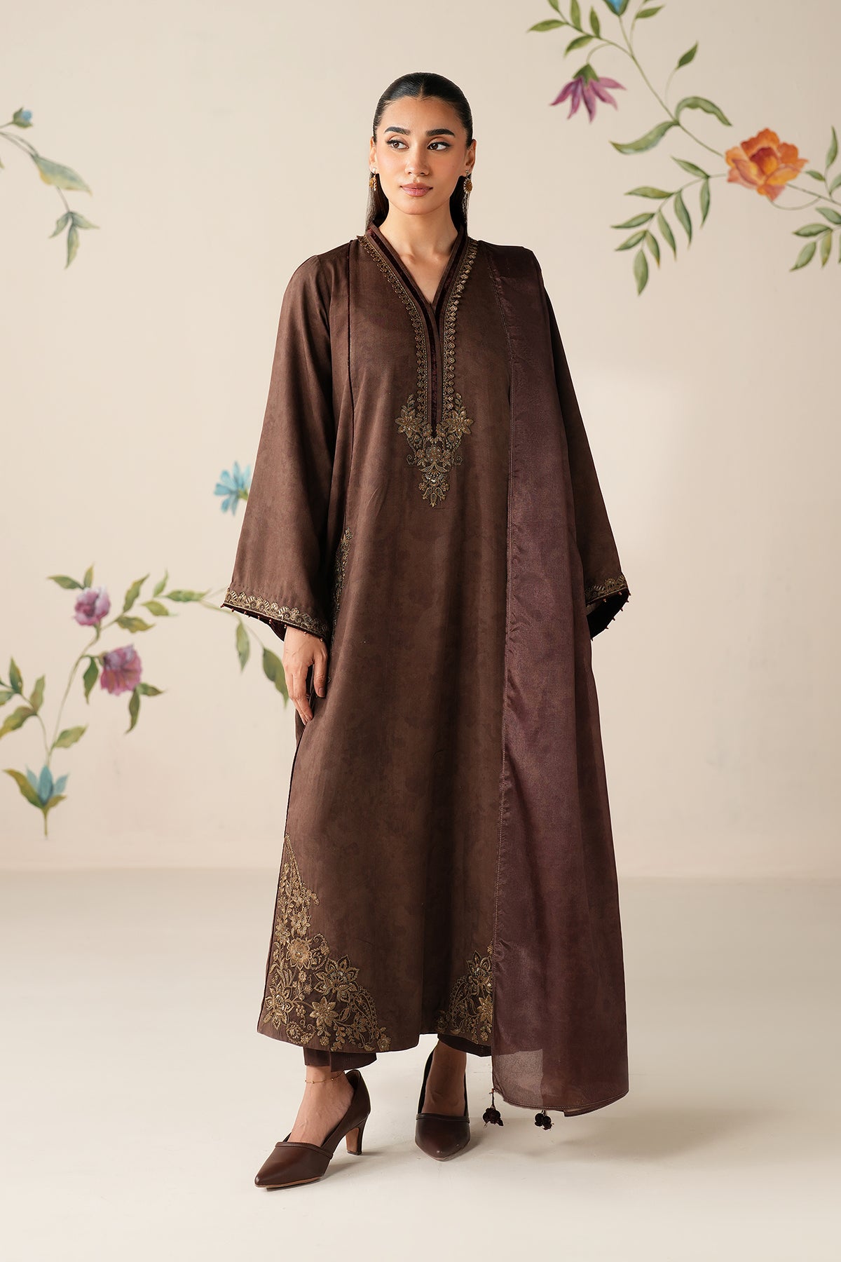 EMBROIDERED PRINTED VISCOSE PR-1188