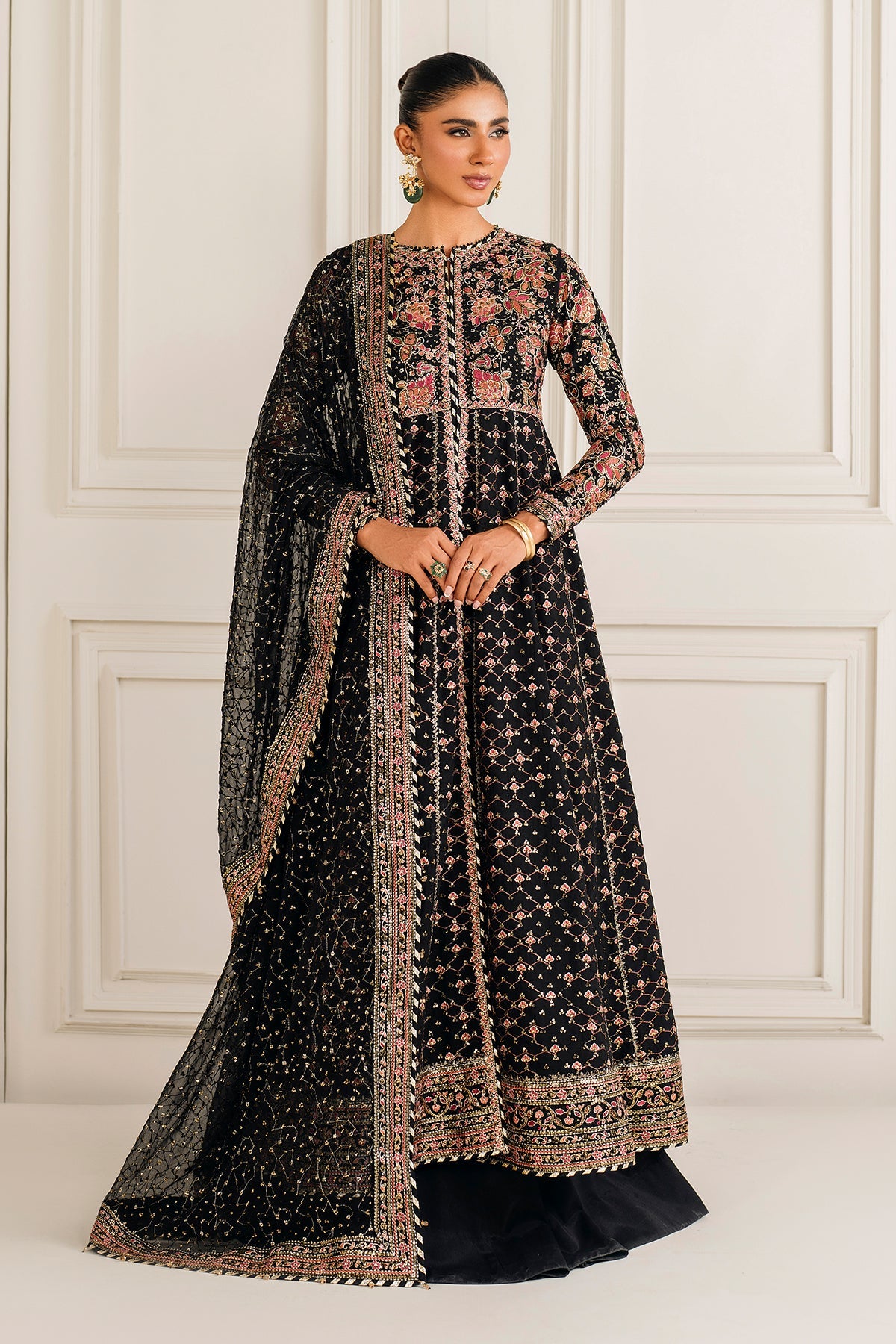 EMBROIDERED CHIFFON UF-4156