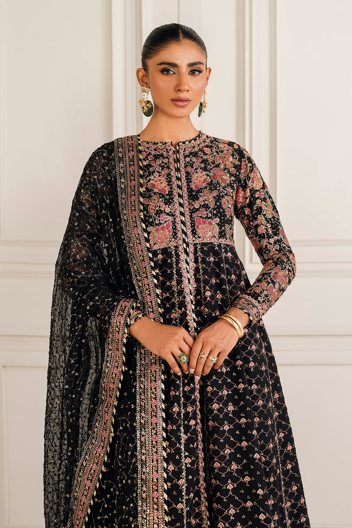 EMBROIDERED CHIFFON UF-4156
