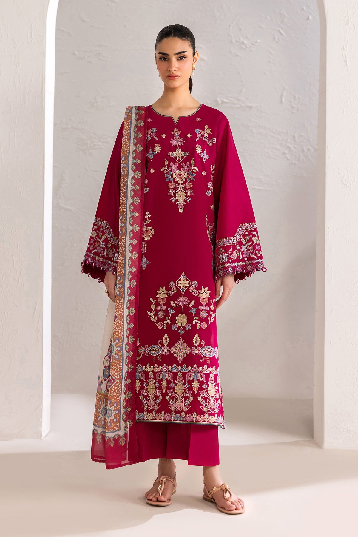 EMBROIDERED LAWN UF-4449