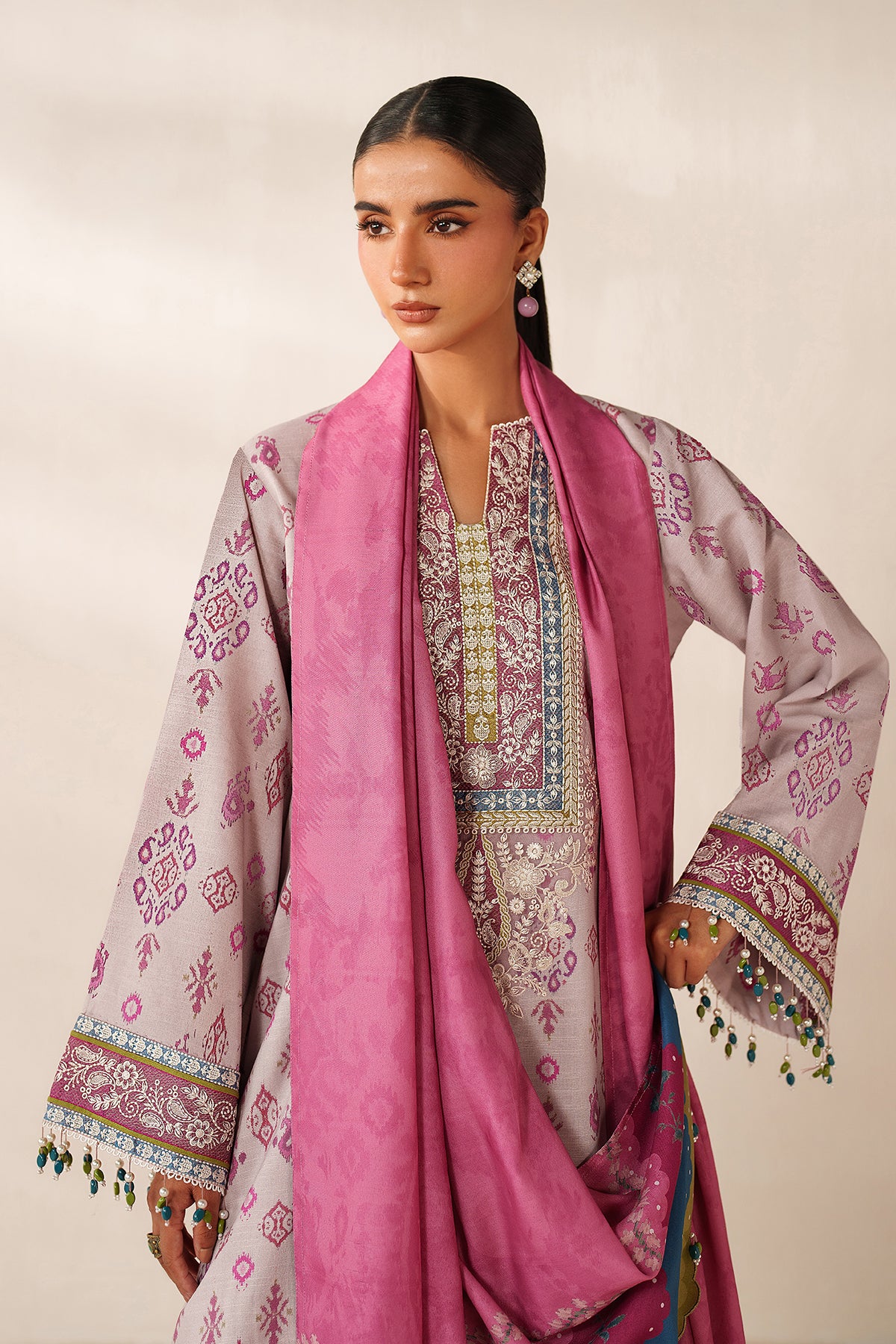 EMBROIDERED KHADDAR UF-4357