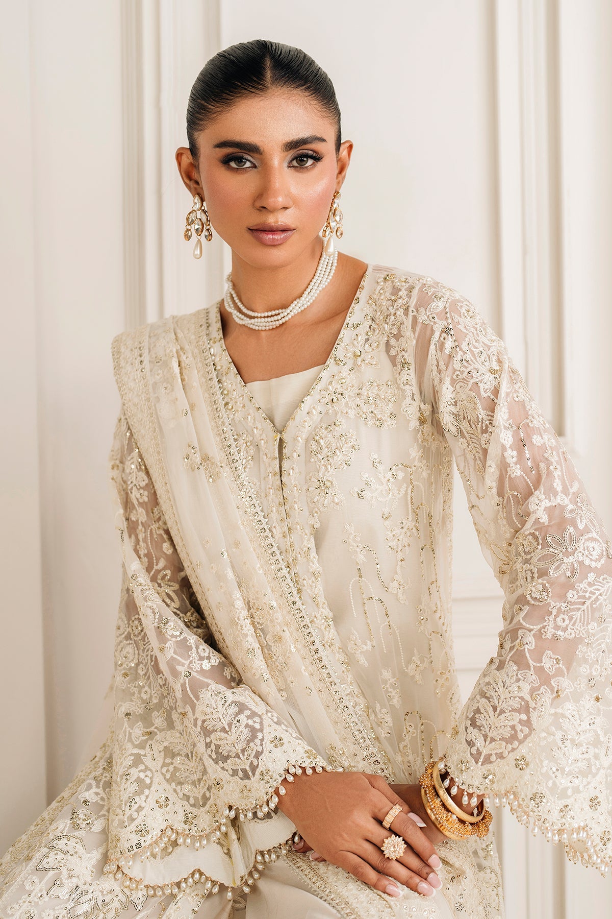 EMBROIDERED CHIFFON SF-4157