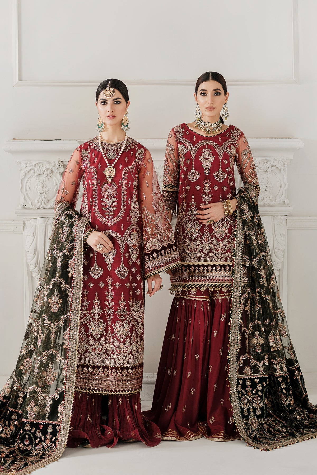 EMBROIDERED NET CH10-07 STITCHED