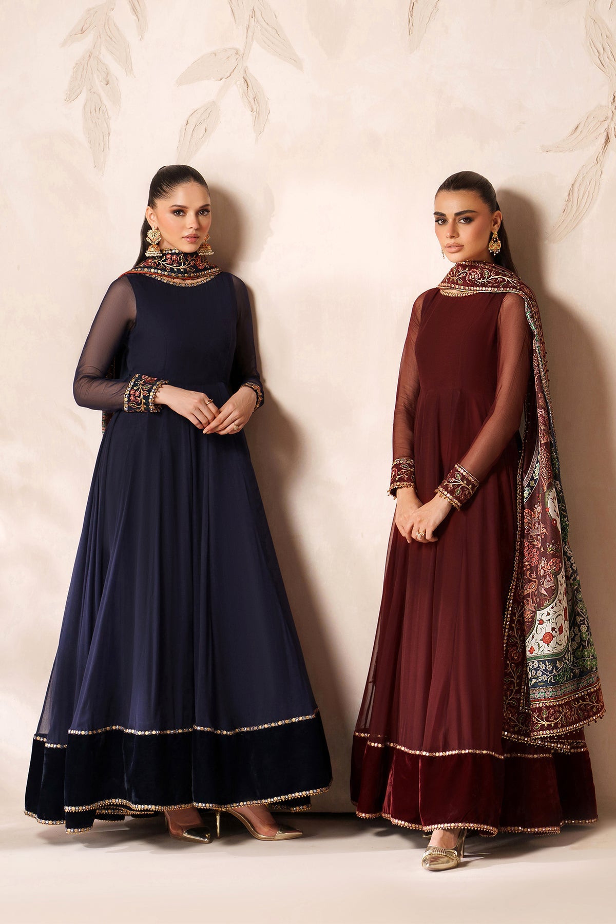 EMBROIDERED CHIFFON PR-1203