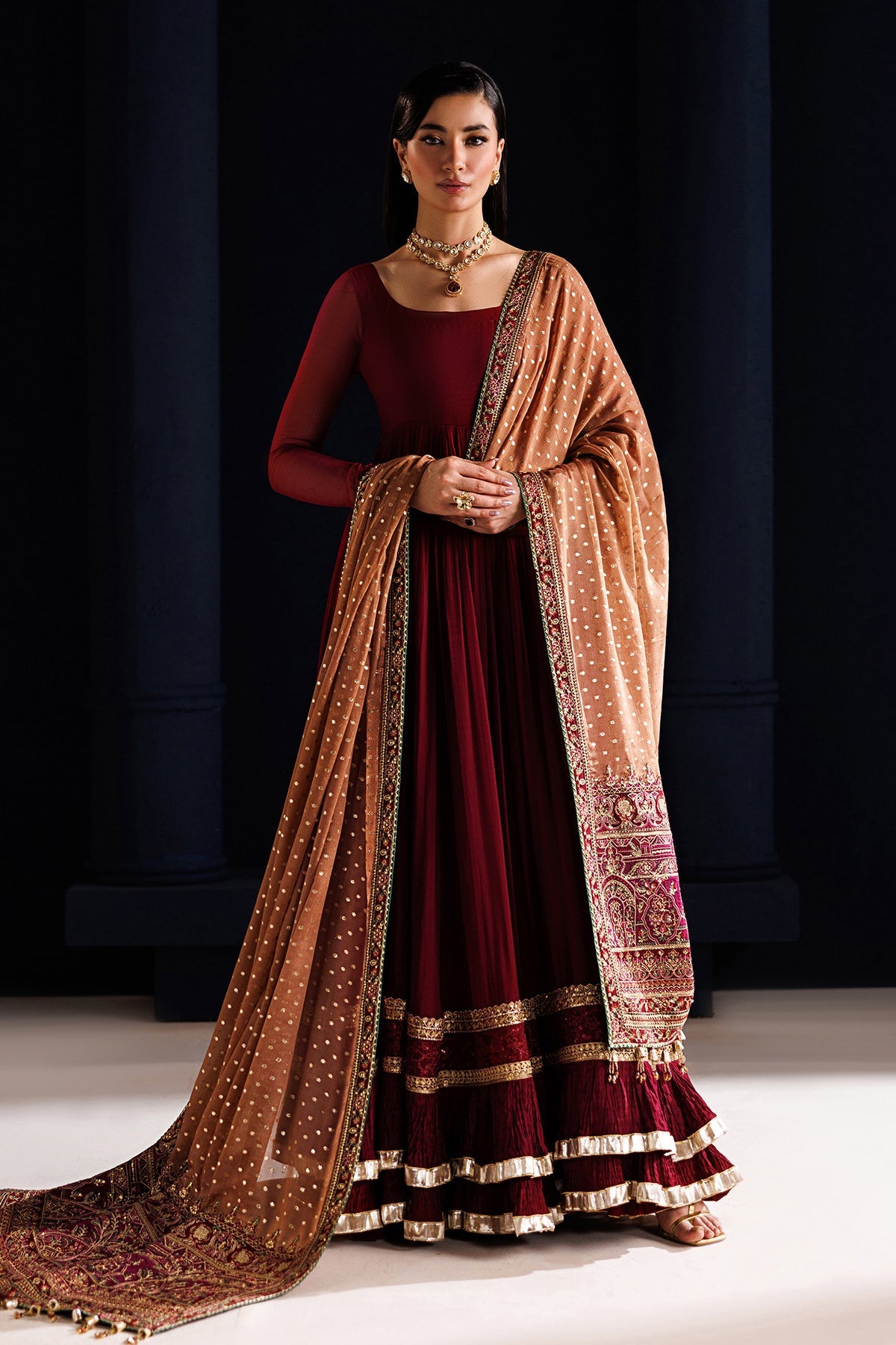 EMBROIDERED CHIFFON PR-1315