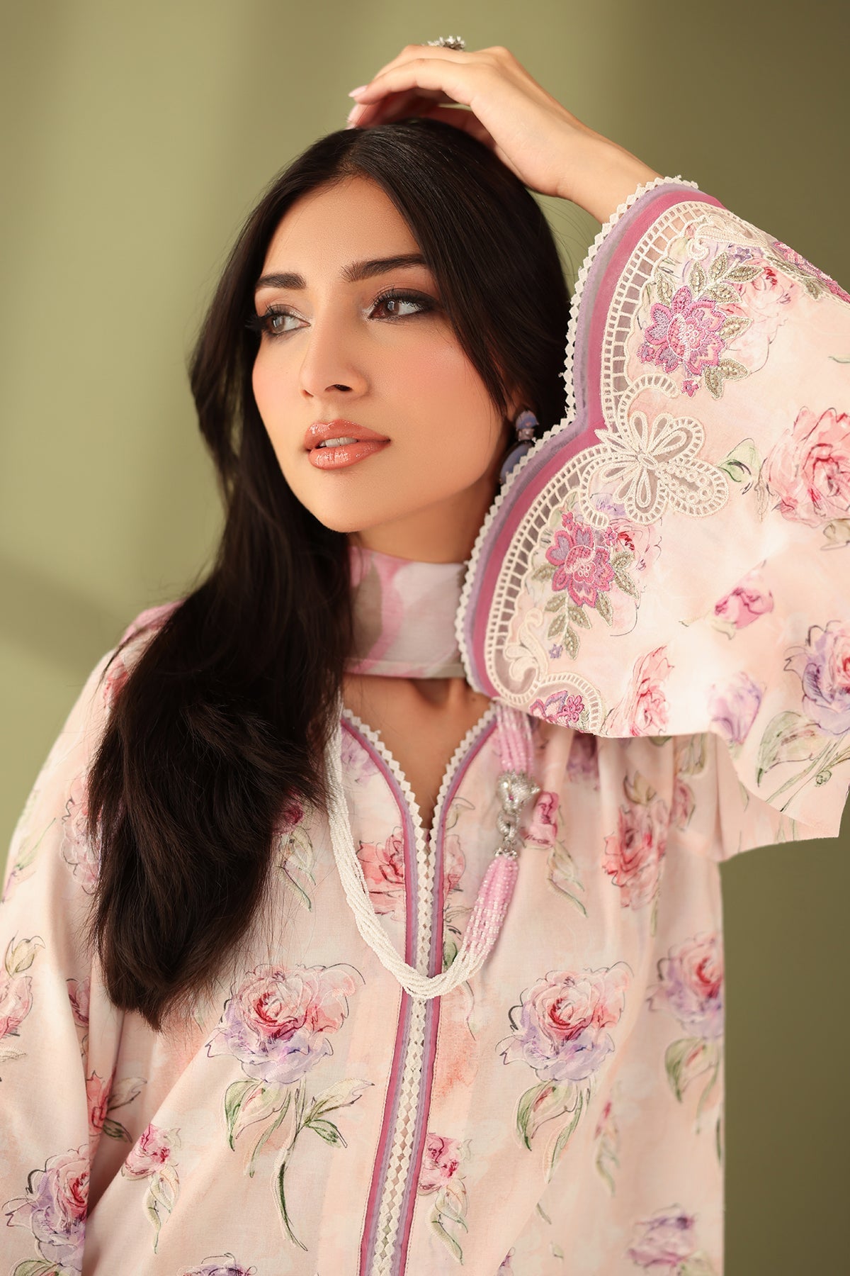 EMBROIDERED PRINTED LAWN SF-4177