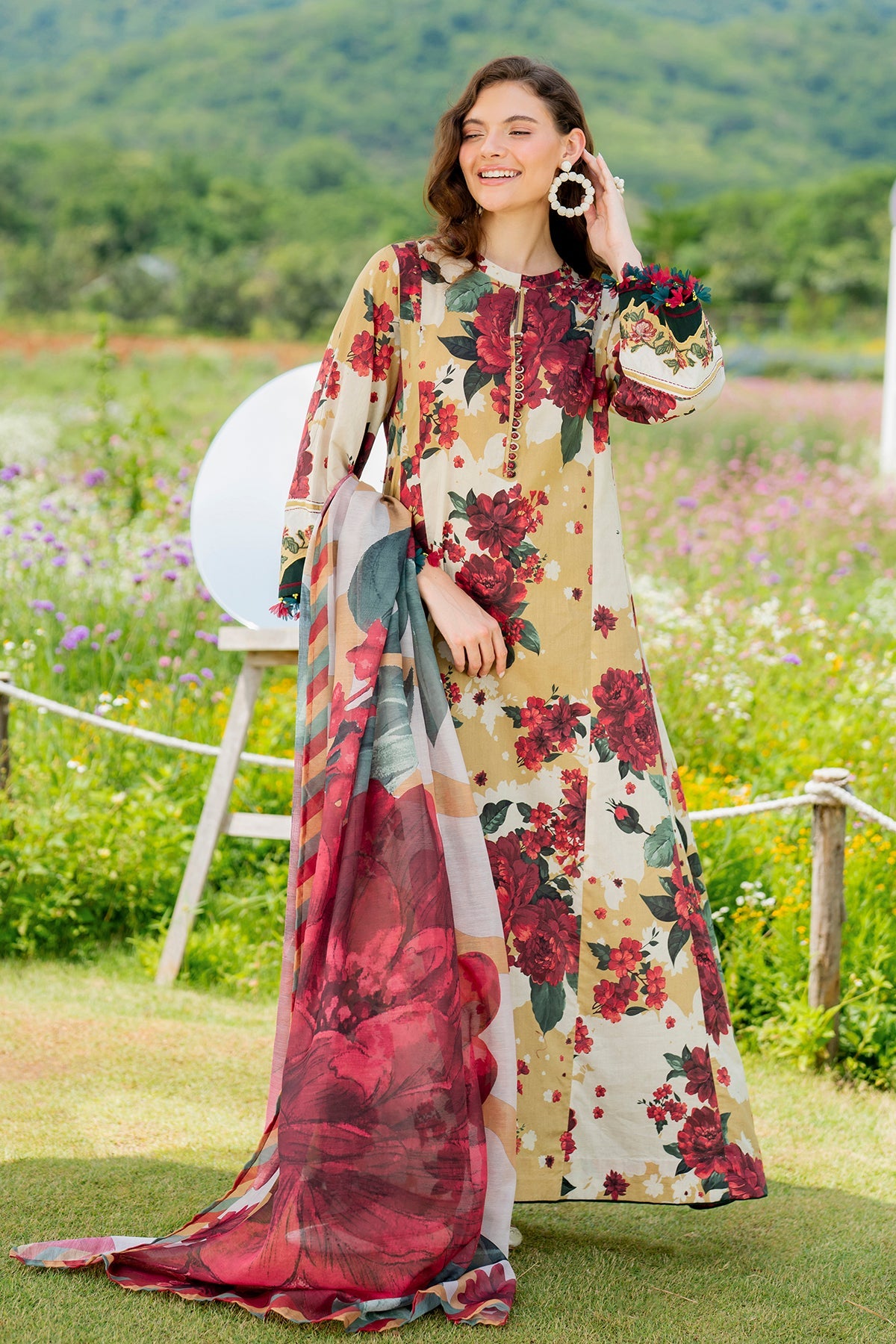 DIGITAL PRINTED LAWN UF-4222