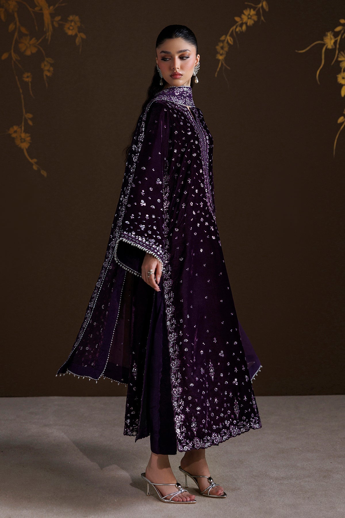 EMBROIDERED VELVET SF-4546