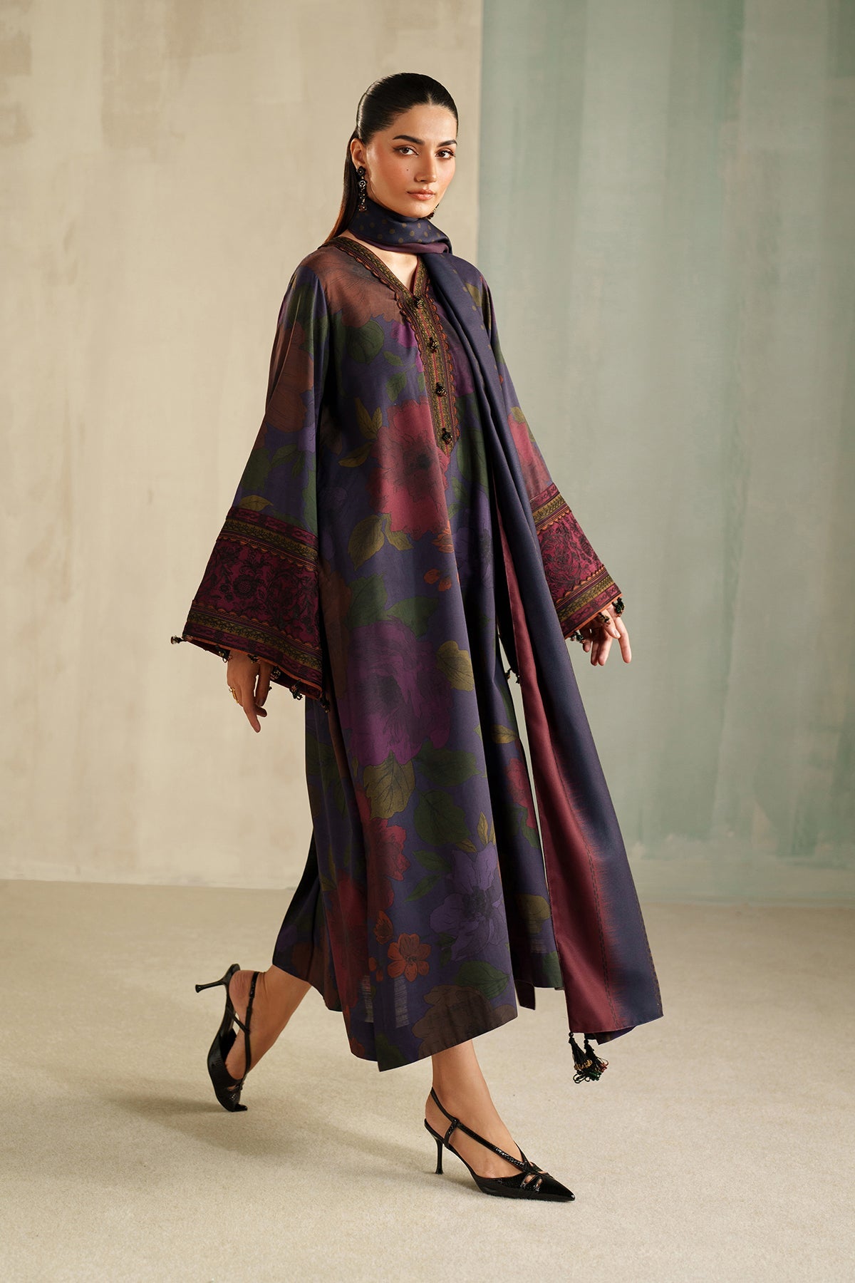 EMBROIDERED KHADDAR UF-4325