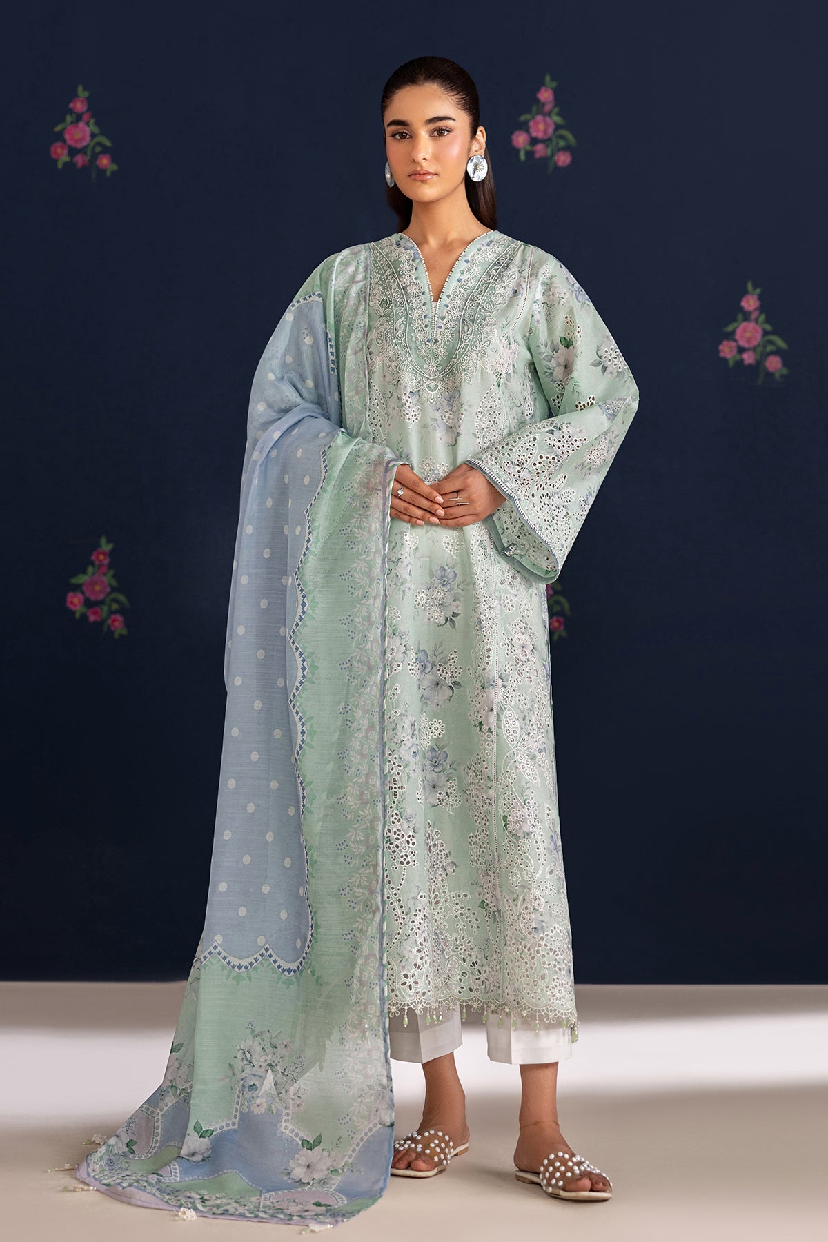 EMBROIDERED LAWN SF-4469