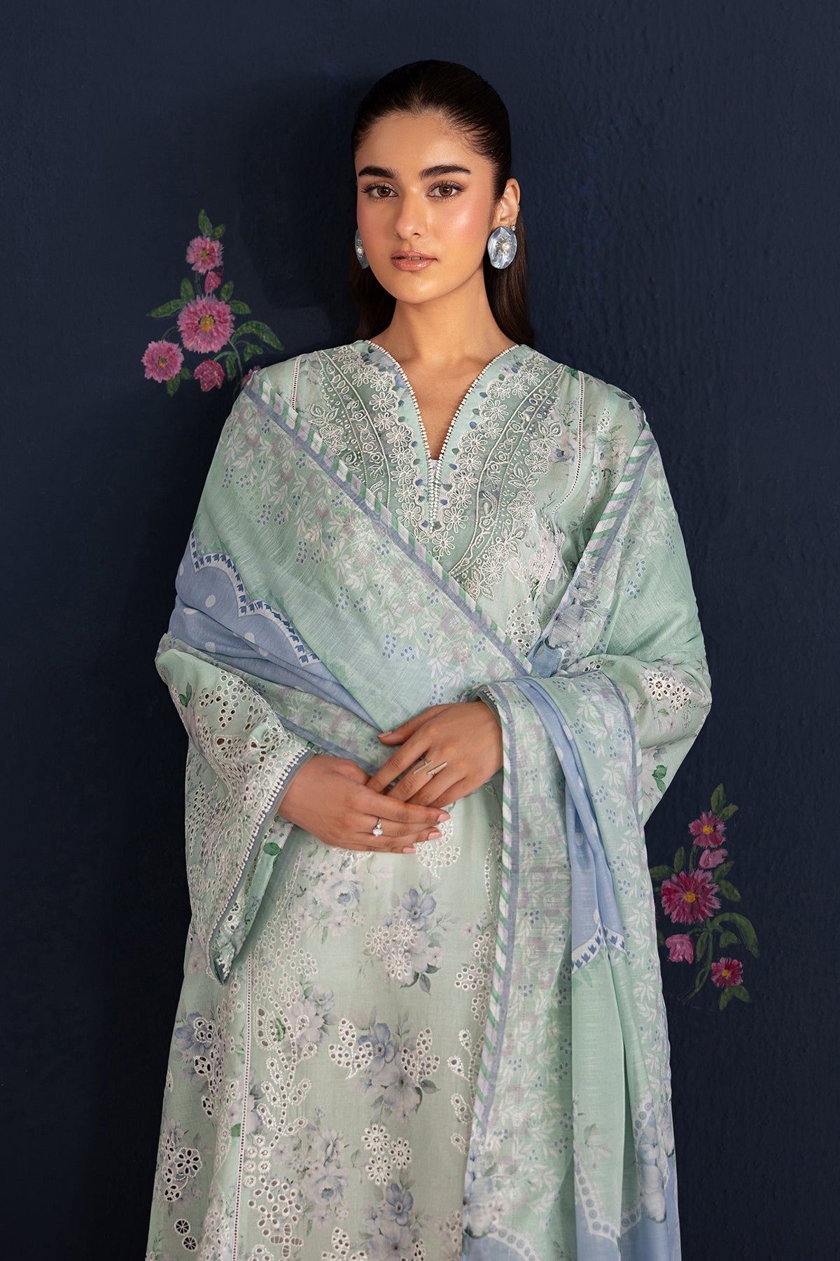 EMBROIDERED LAWN UF-4469