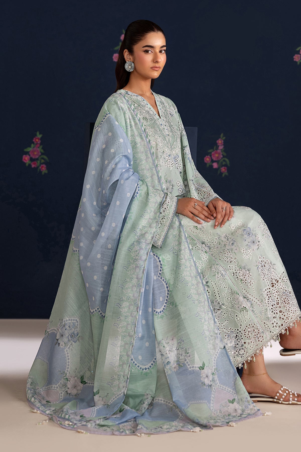 EMBROIDERED LAWN SF-4469