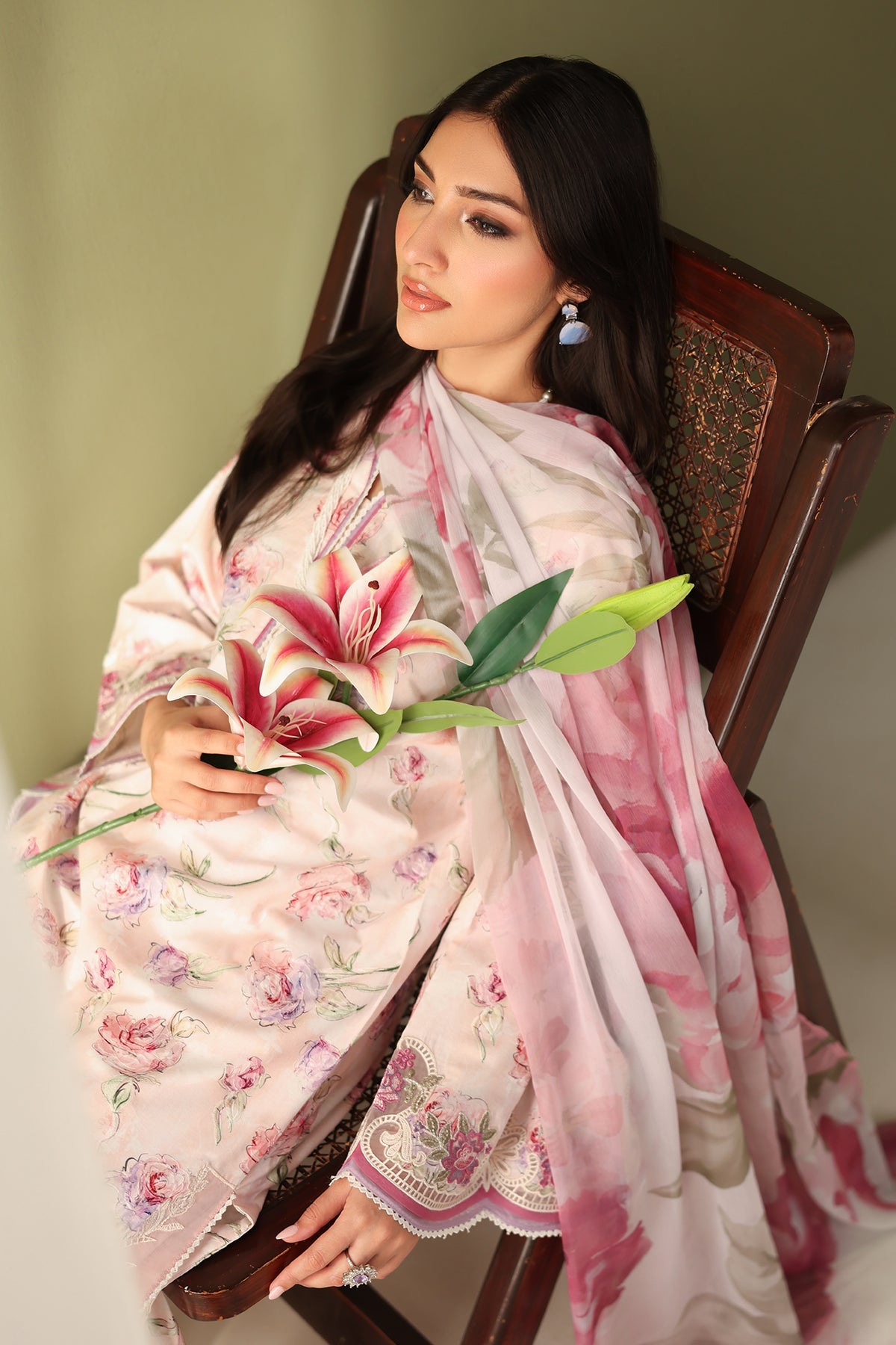 EMBROIDERED PRINTED LAWN SF-4177