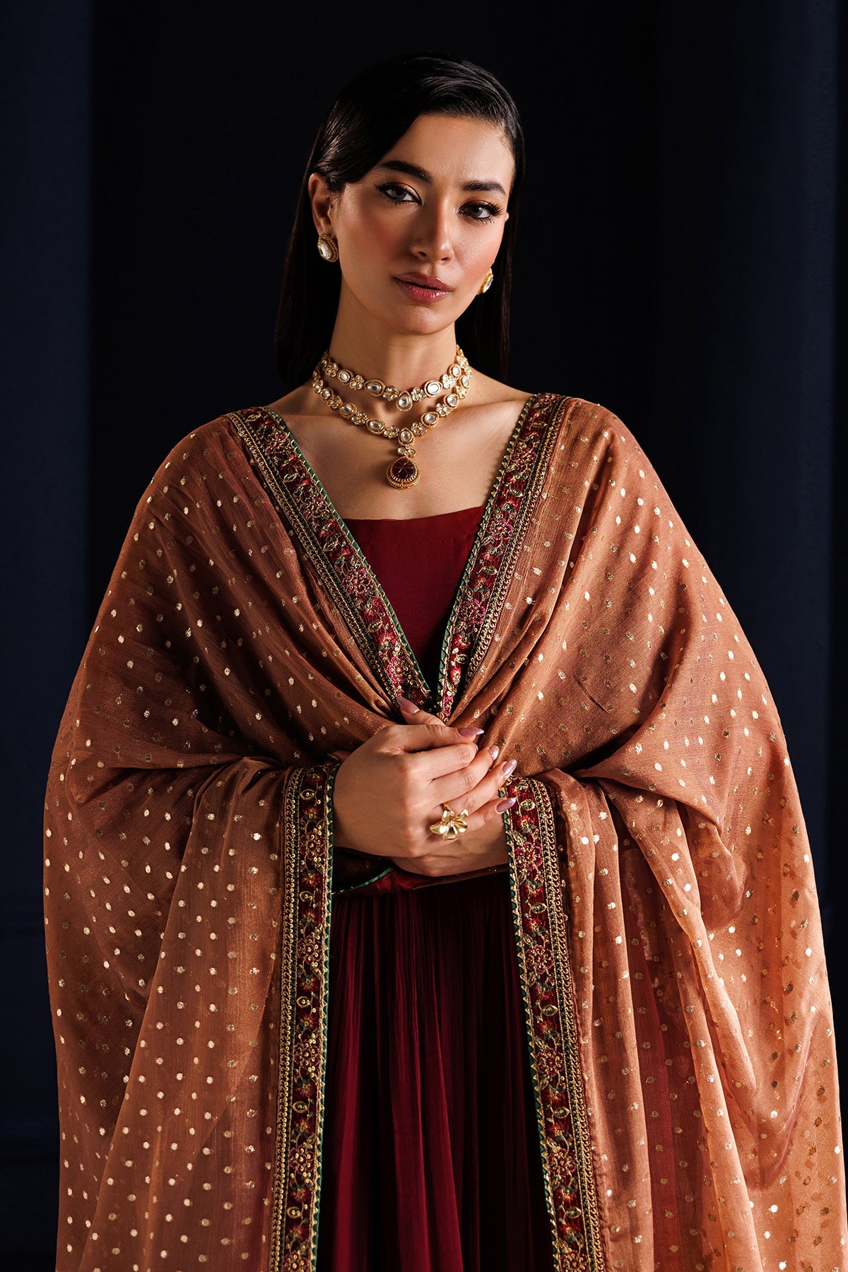 EMBROIDERED CHIFFON PR-1315