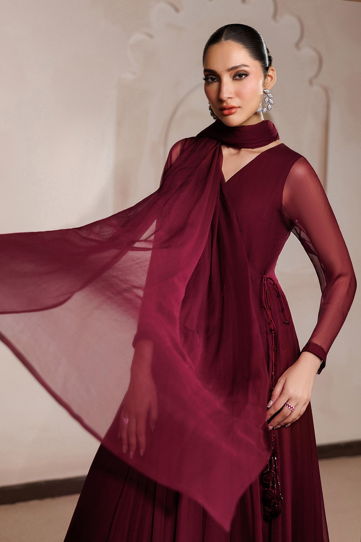 EMBROIDERED CHIFFON PR-1400
