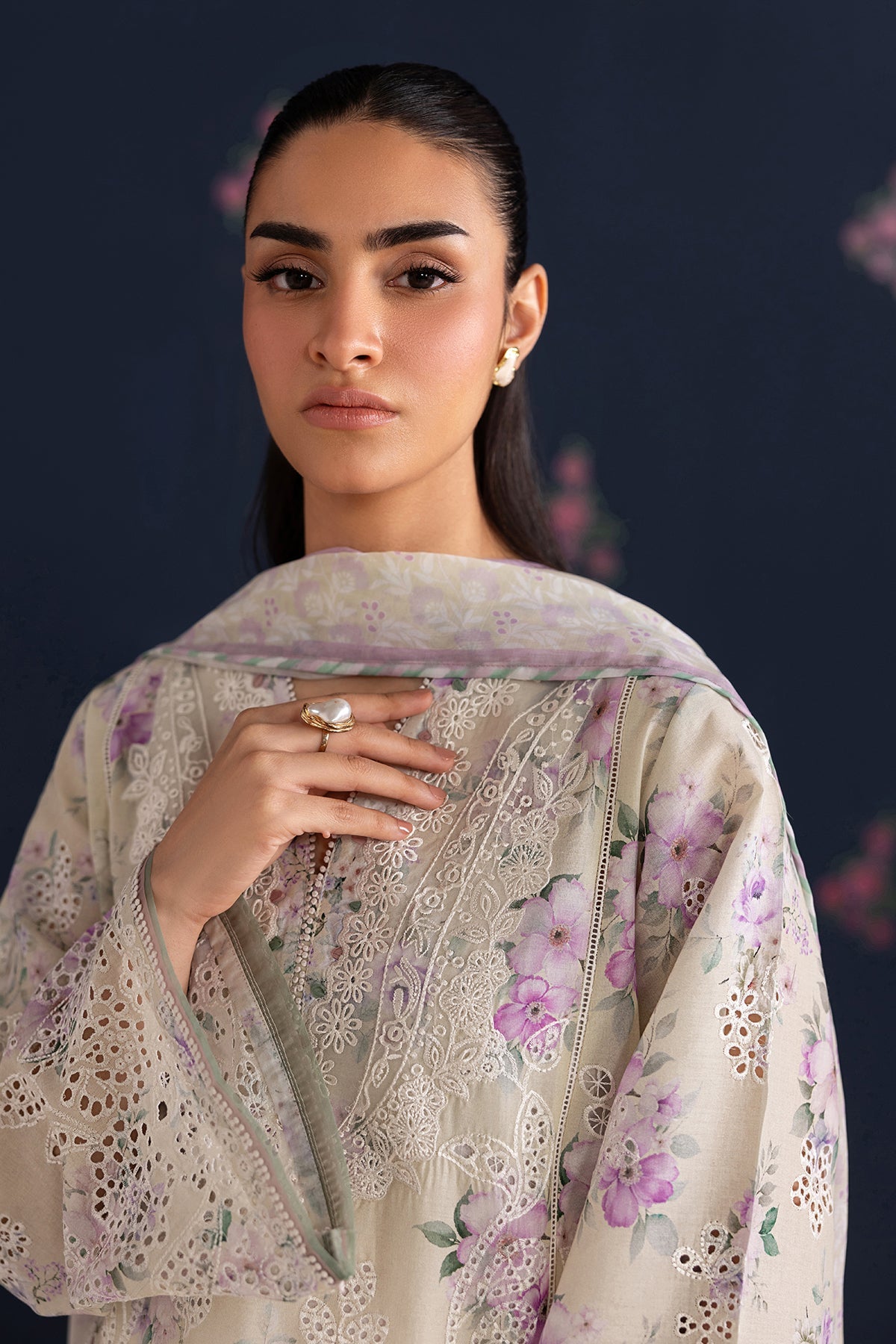 EMBROIDERED LAWN SF-4470