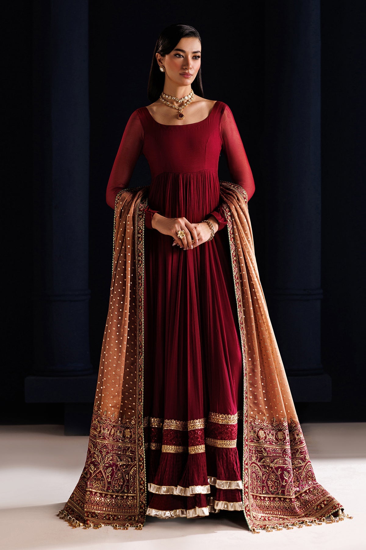 EMBROIDERED CHIFFON PR-1315