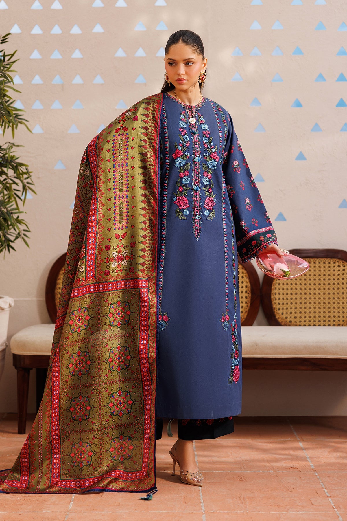EMBROIDERED LAWN SF-4393