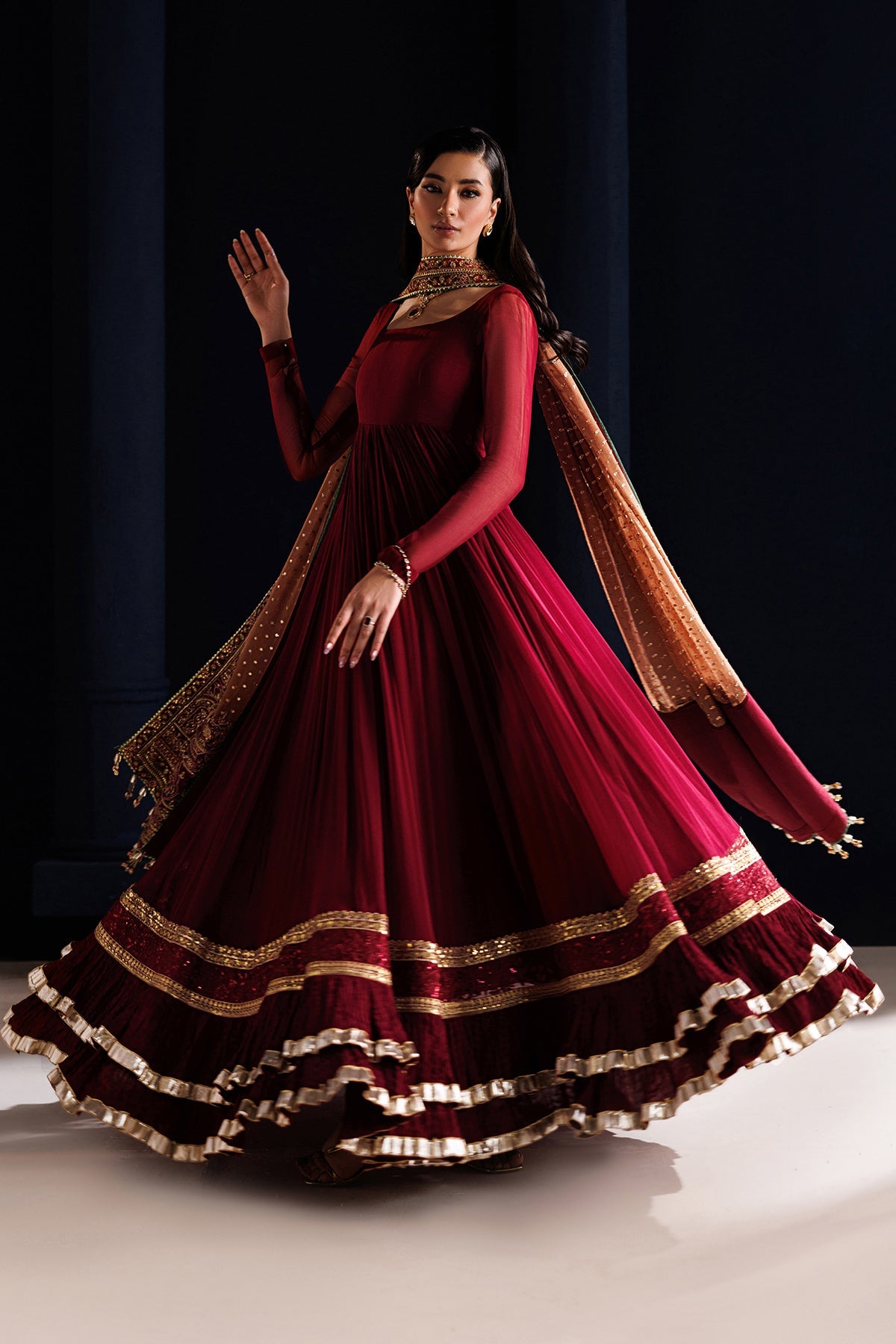 EMBROIDERED CHIFFON PR-1315