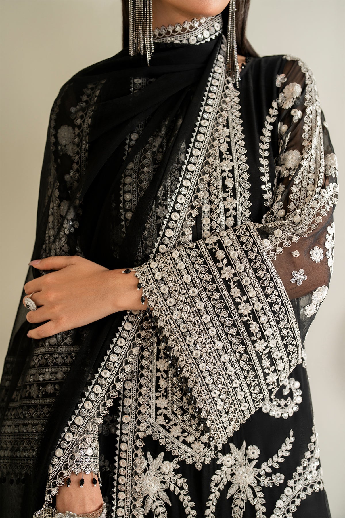 EMBROIDERED CHIFFON SF-4158