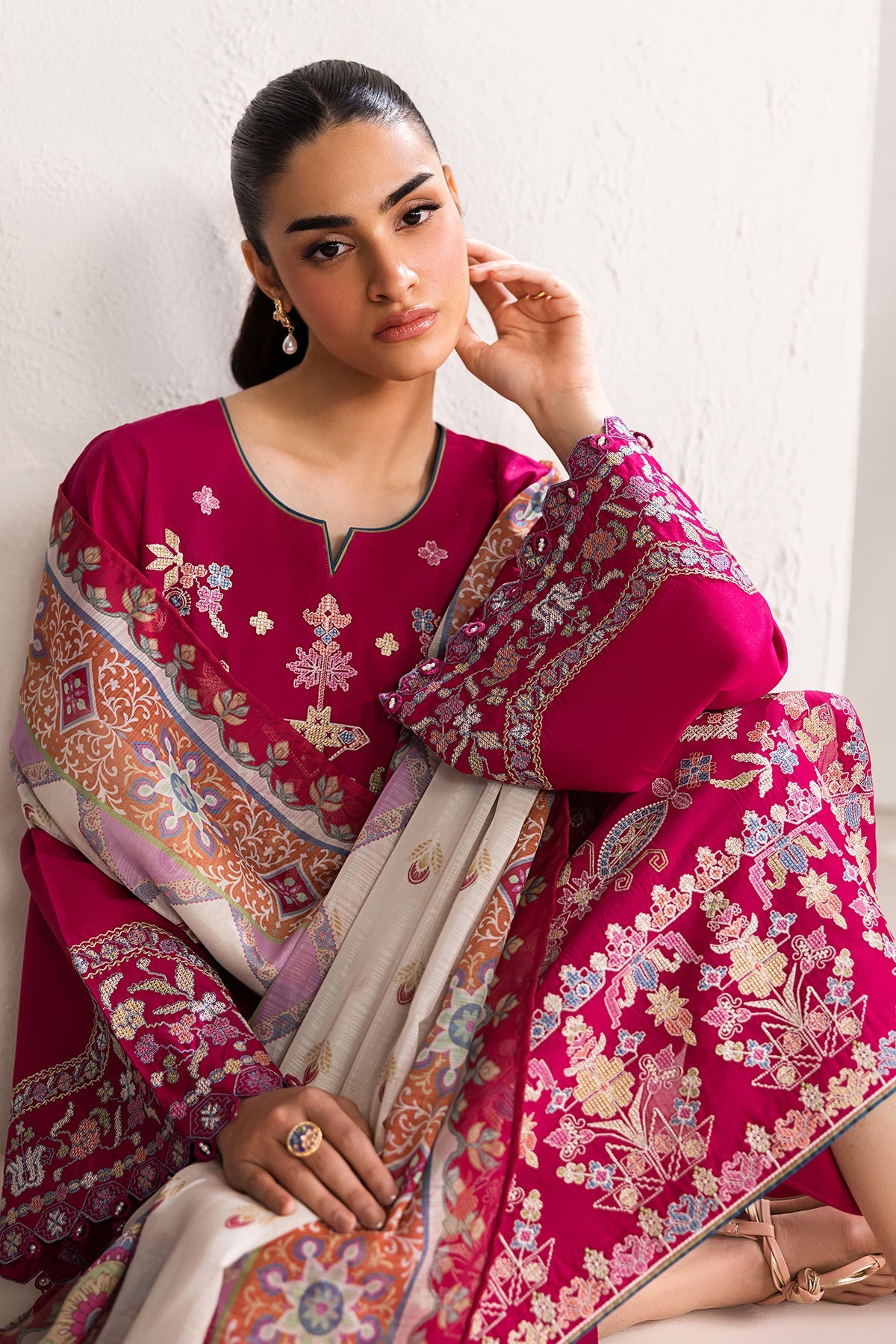 EMBROIDERED LAWN SF-4449