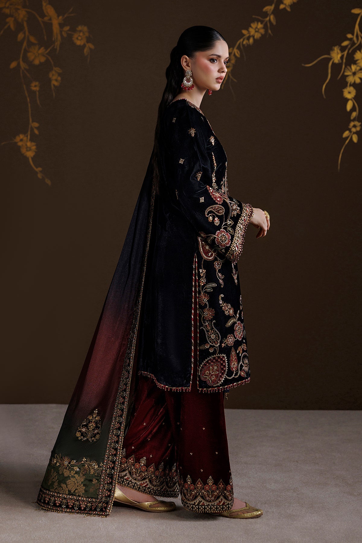 EMBROIDERED VELVET SF-4547