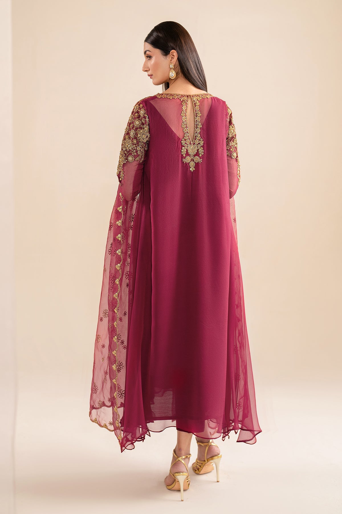 EMBROIDERED CHIFFON PR-916