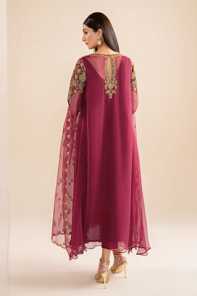 Farah Agha Pret Handwoven Solid Cotton 2 Piece Suit Clay