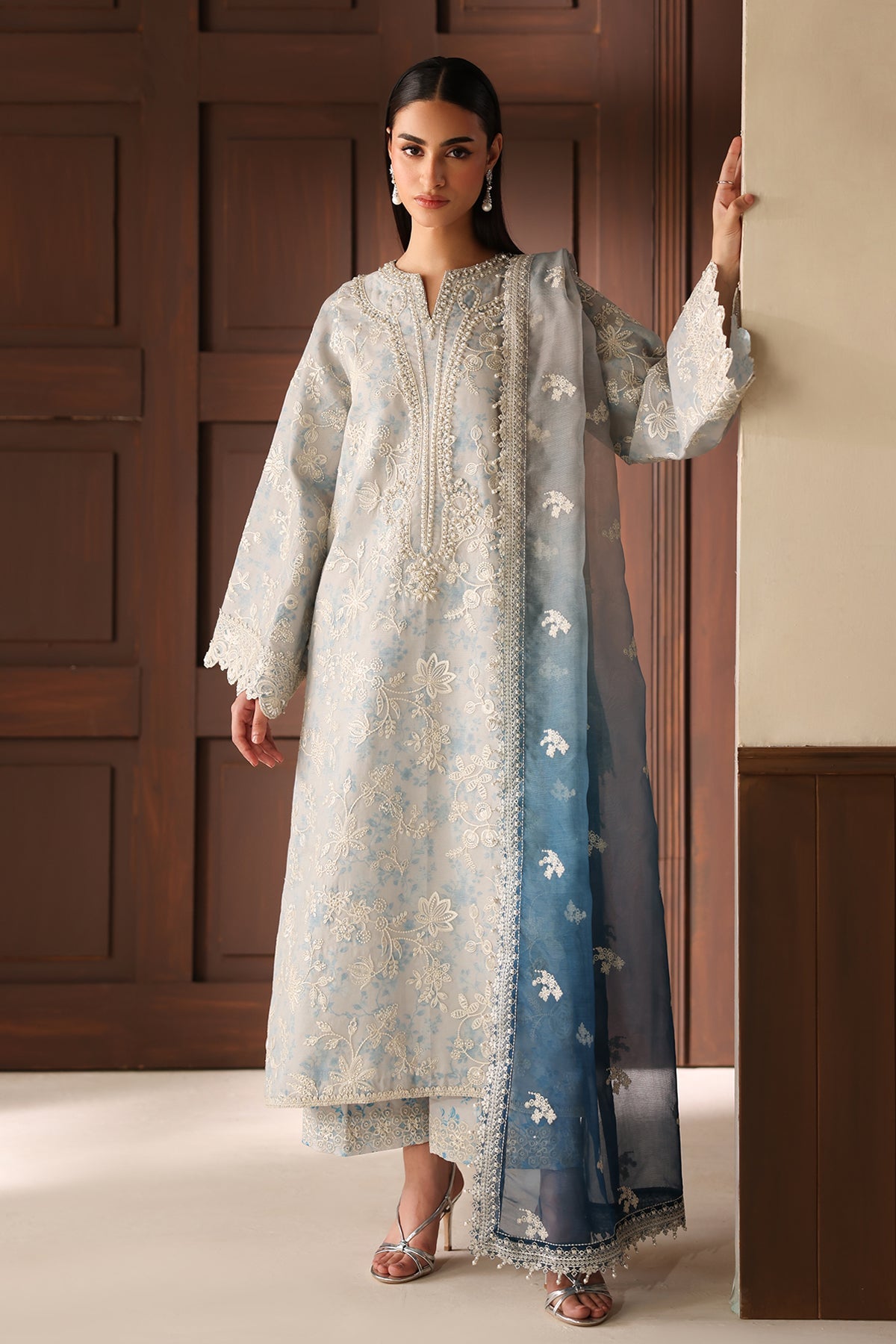EMBROIDERED COTTON NET UF-4485