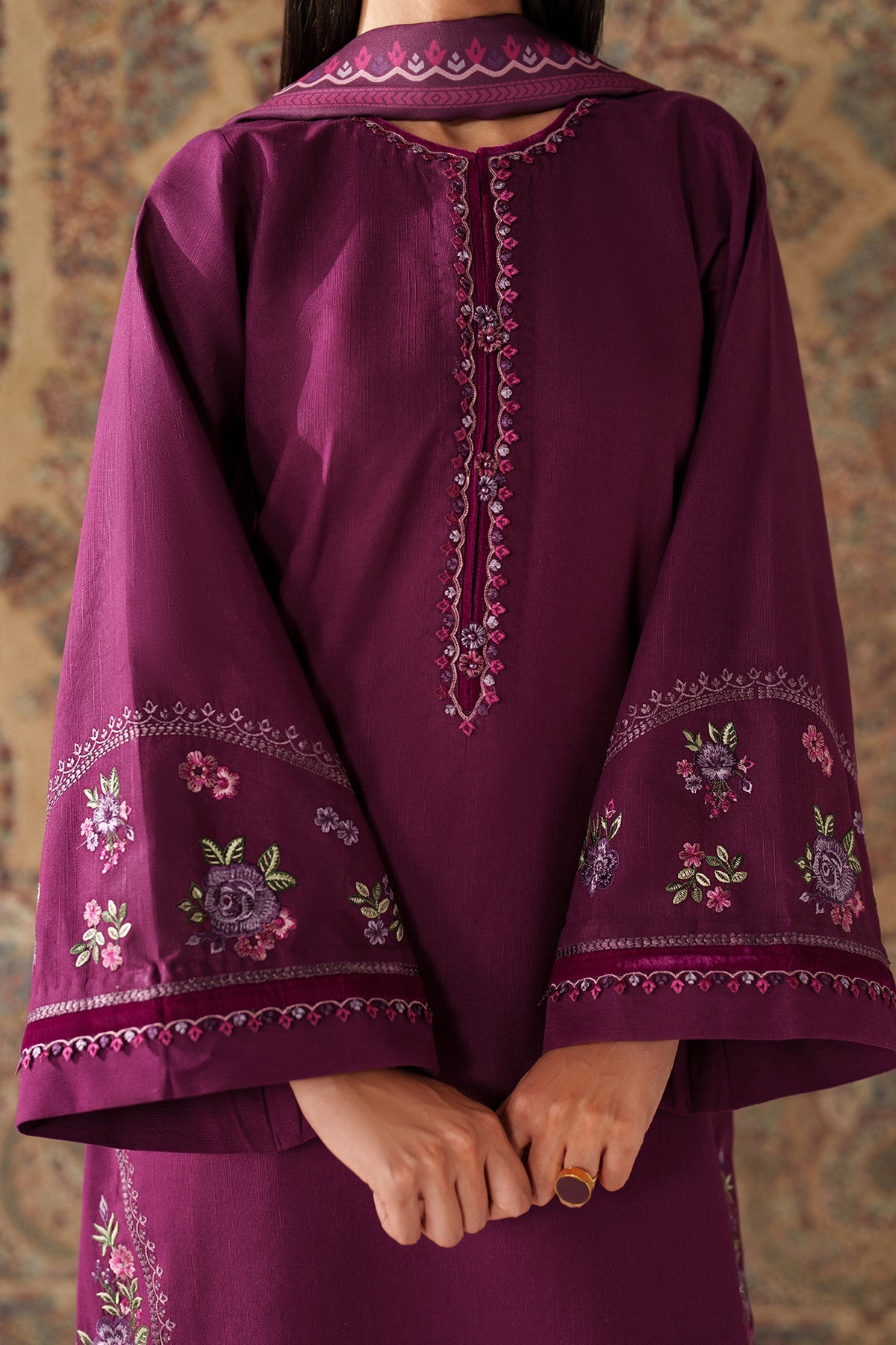 EMBROIDERED KHADDAR PR-1233