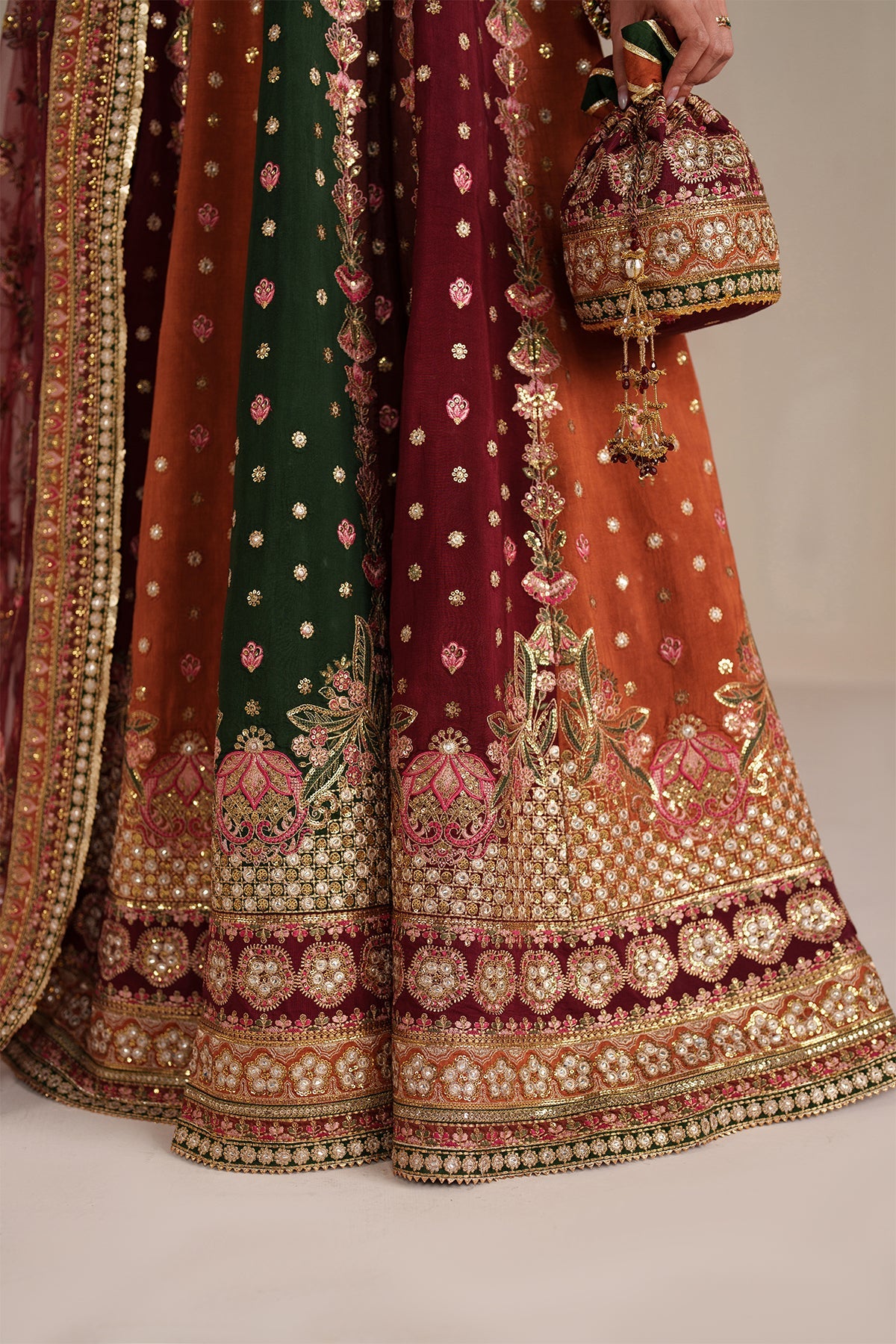 EMBROIDERED RAW SILK SF-4366