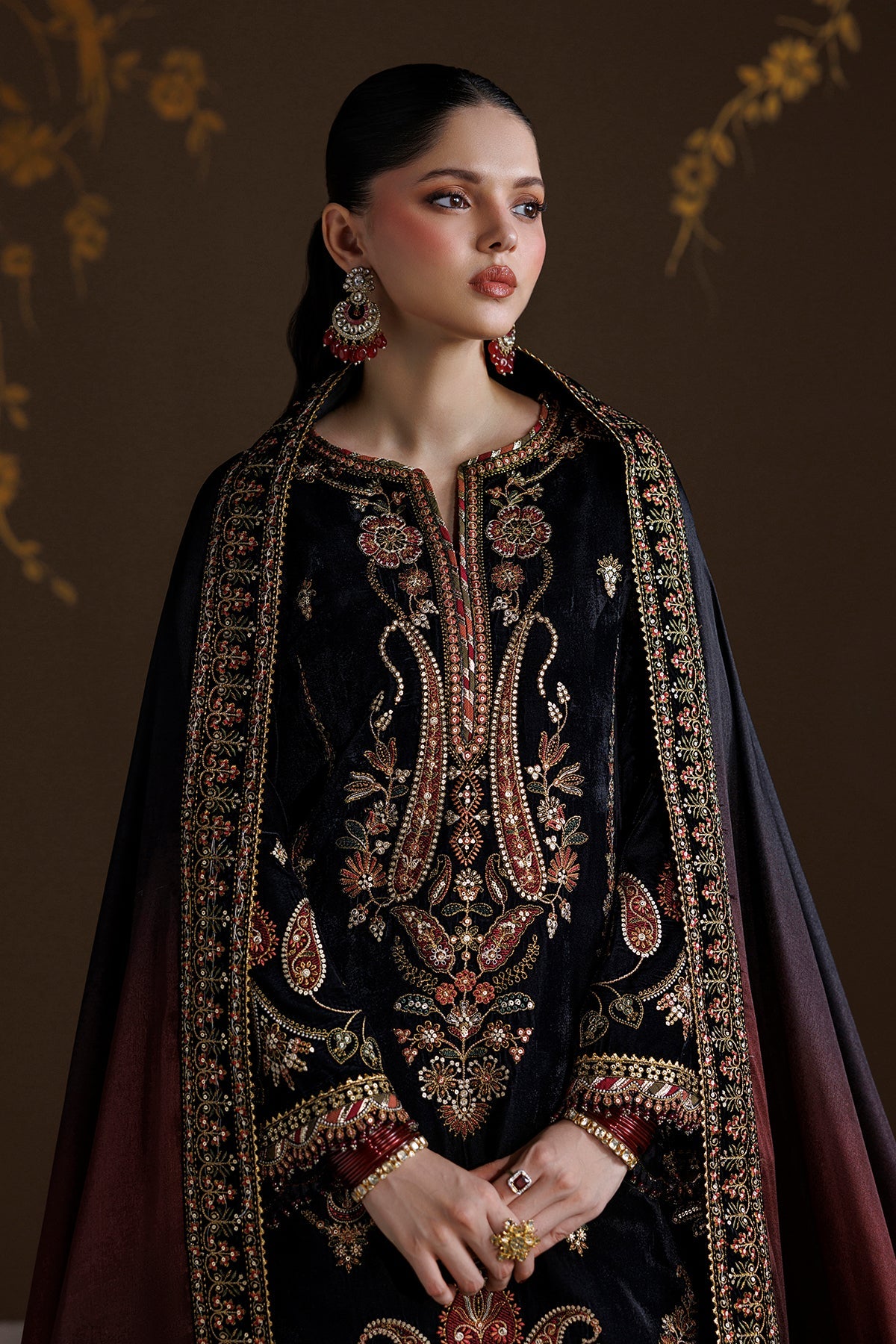EMBROIDERED VELVET SF-4547