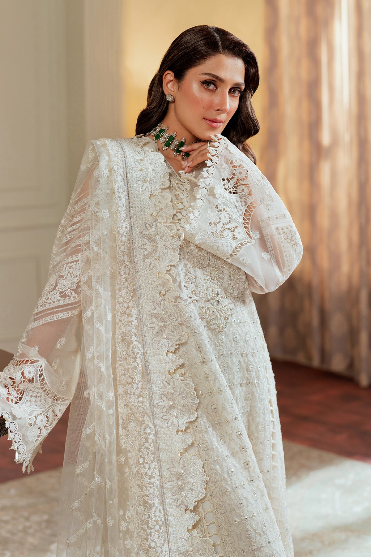 sachin and babi light blue dress 3 Piece Embroiderd Chiffon  Classic White Chiffon Dress