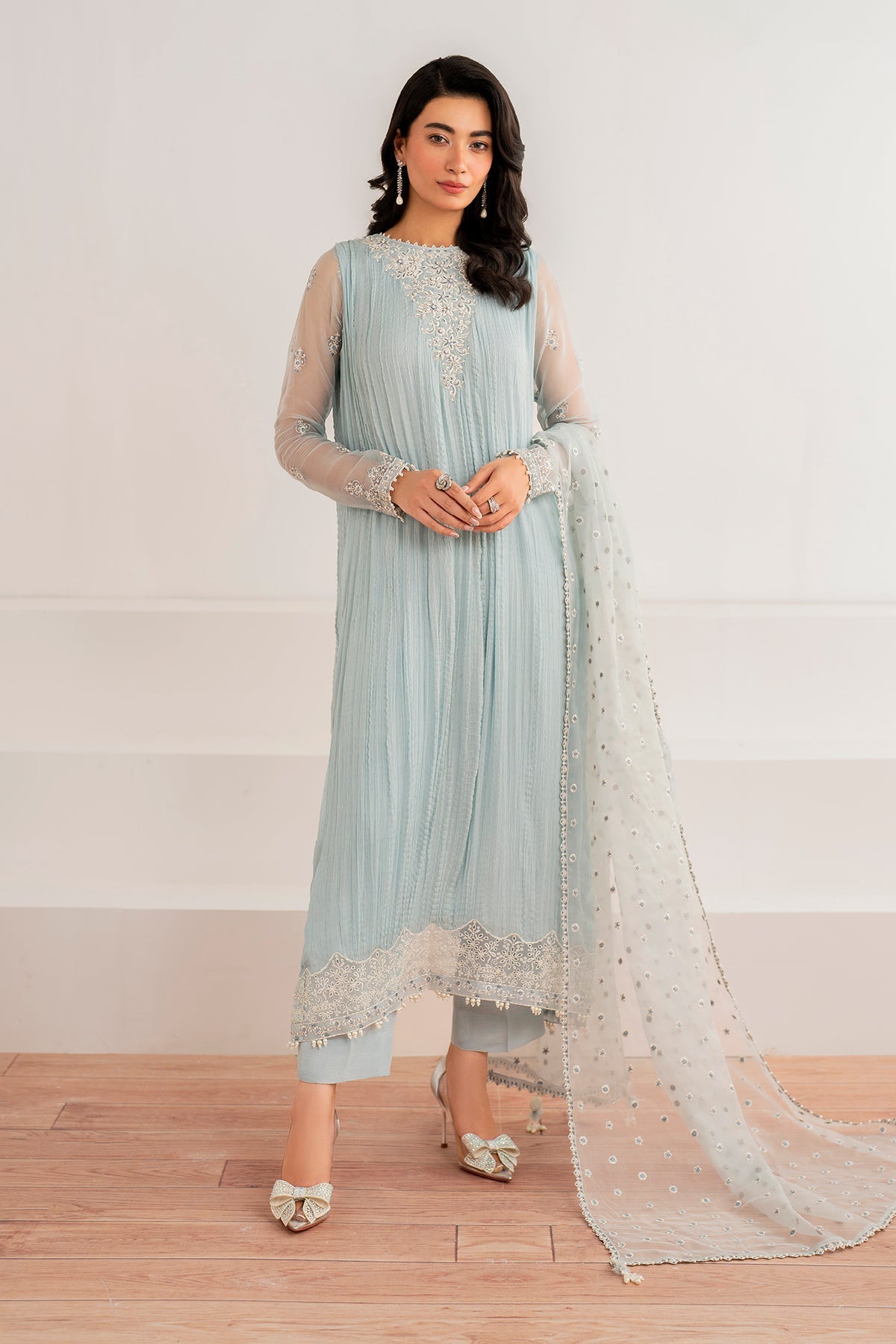 EMBROIDERED CHIFFON PR-993