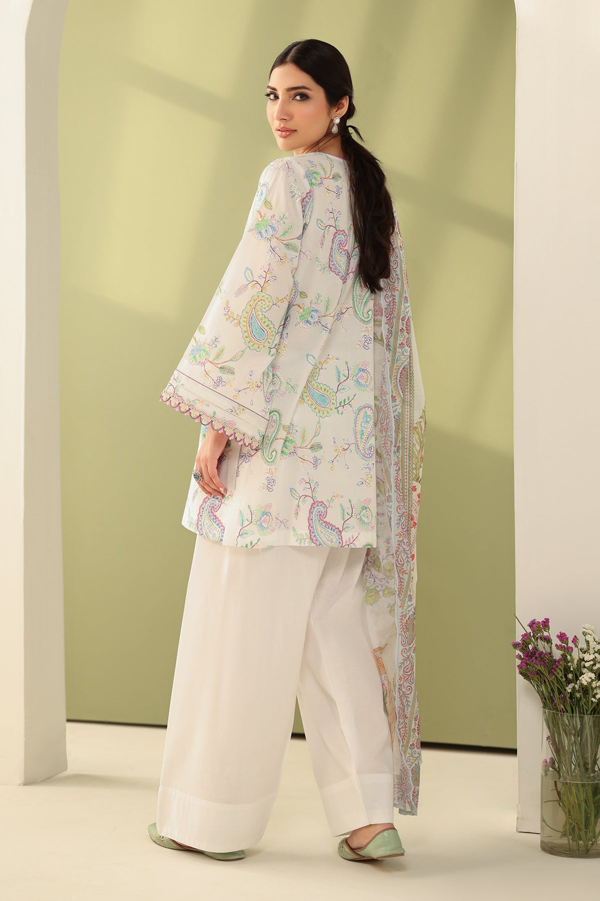 EMBROIDERED PRINTED LAWN SF-4179