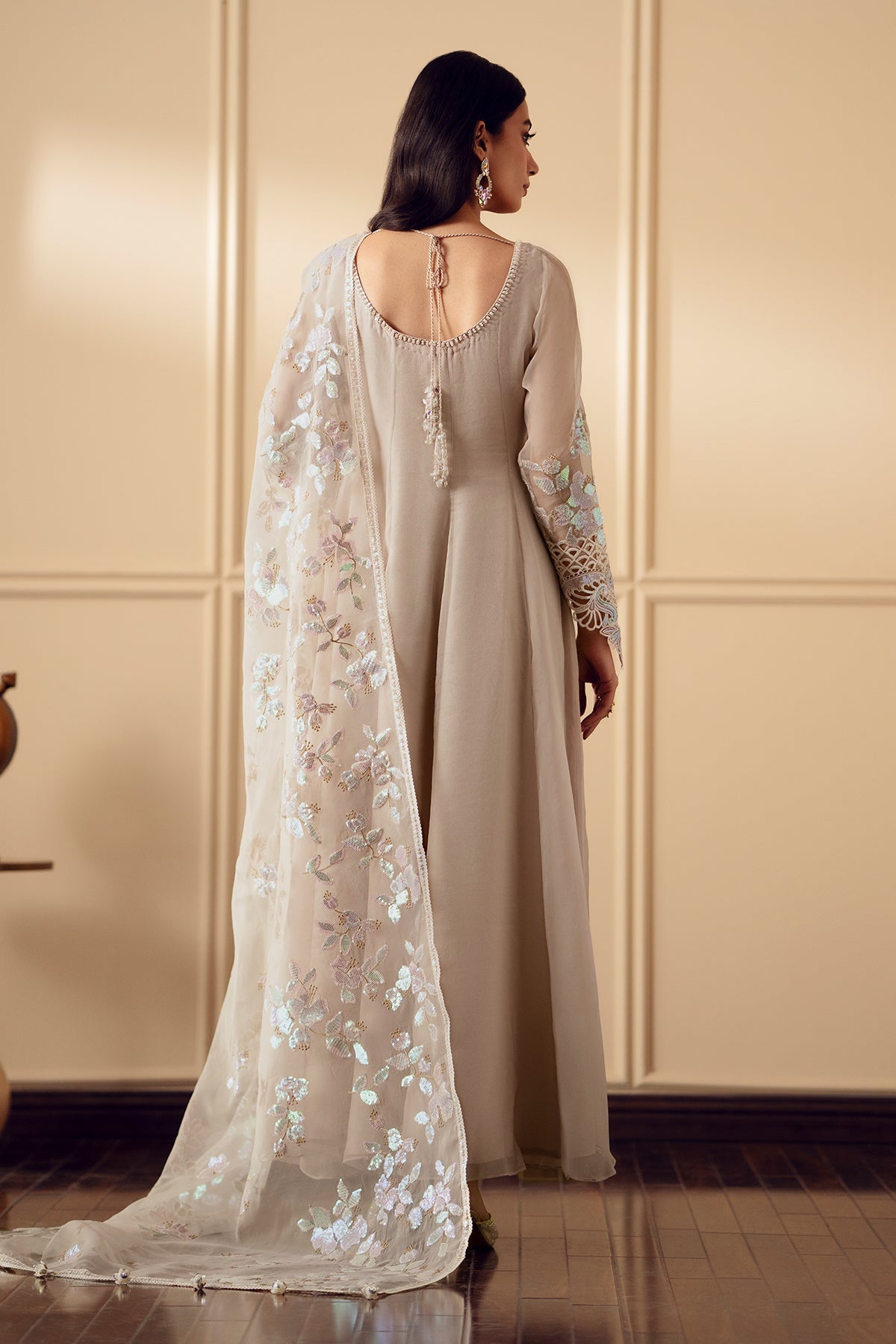 EMBROIDERED CHIFFON PR-893