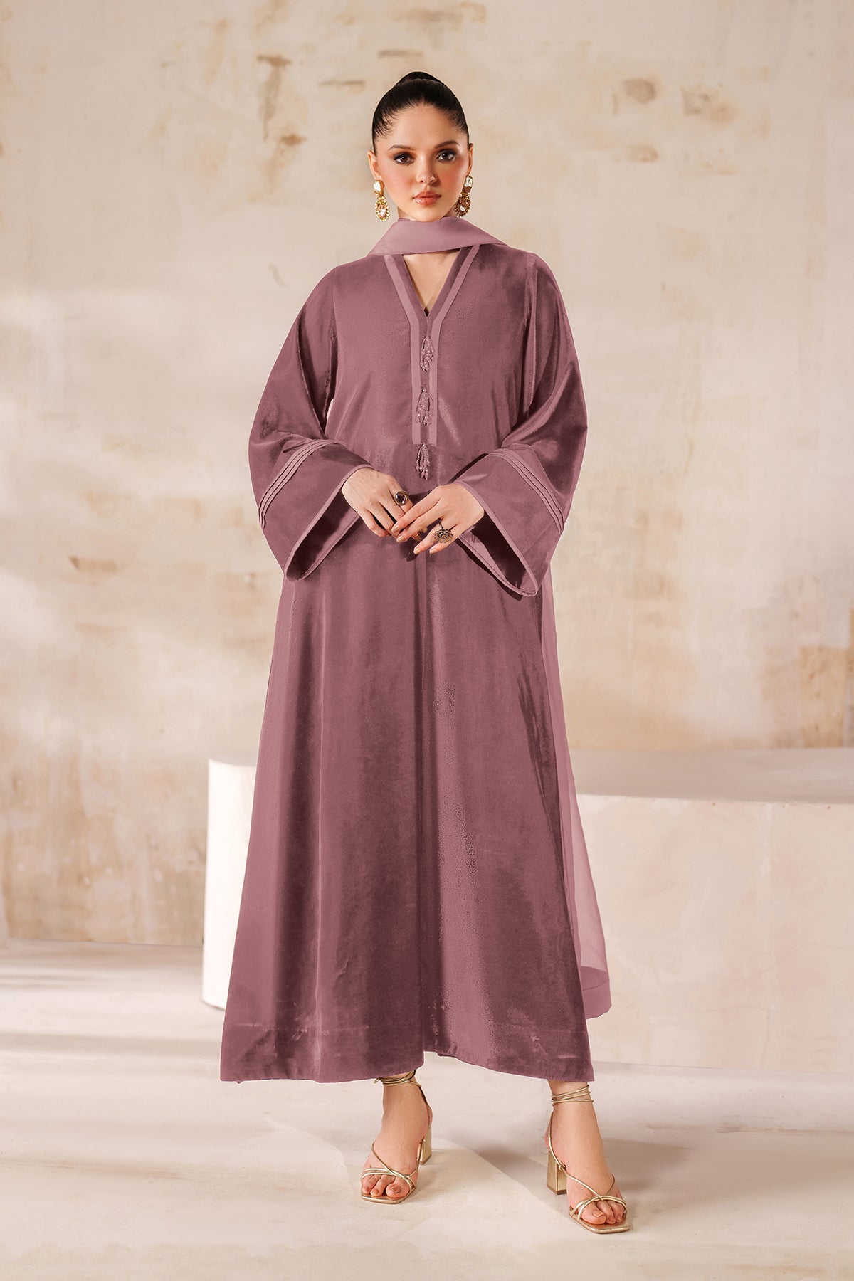 SOLID VELVET SUIT EN-1227
