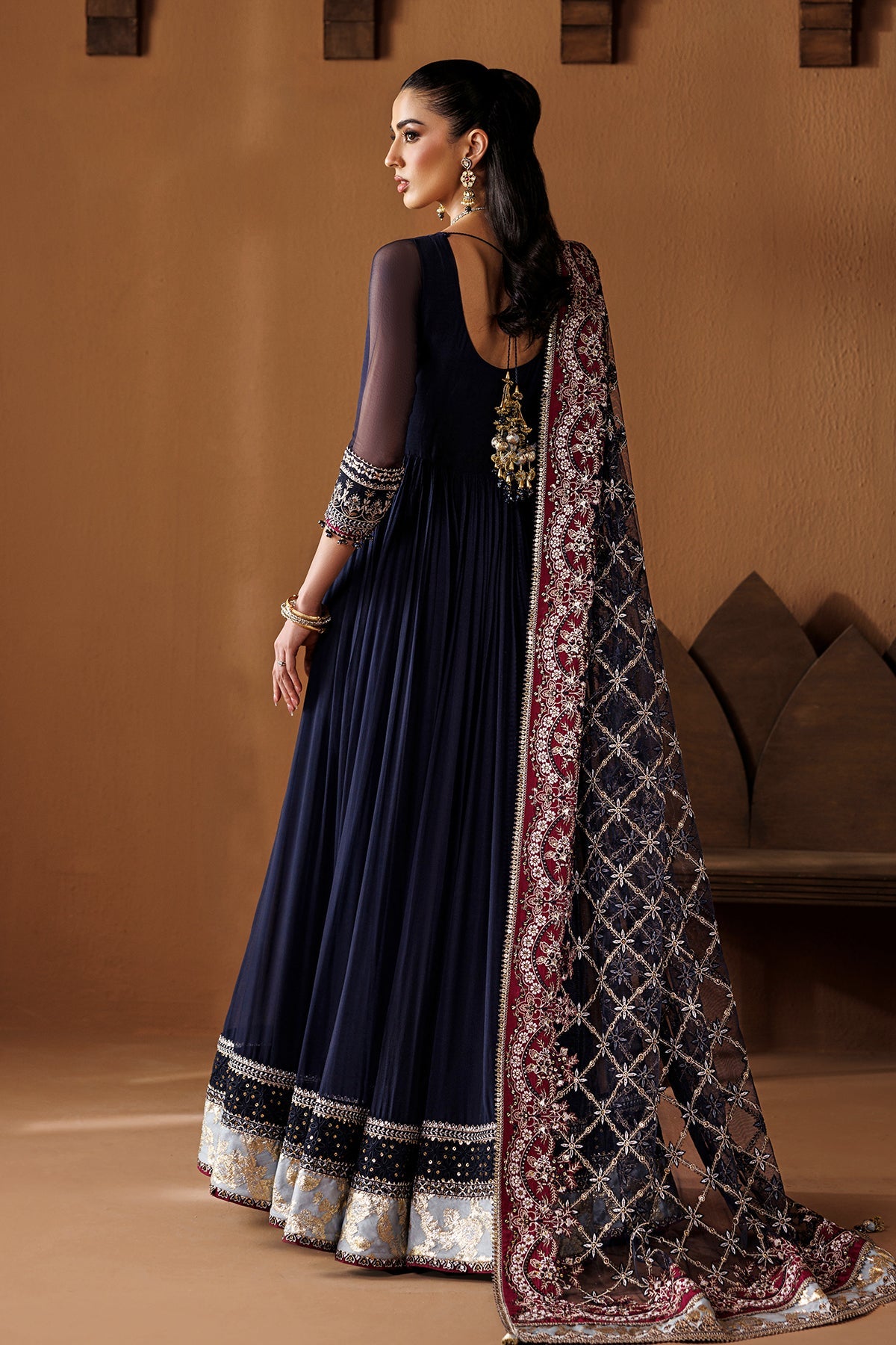 EMBROIDERED CHIFFON PR-1283