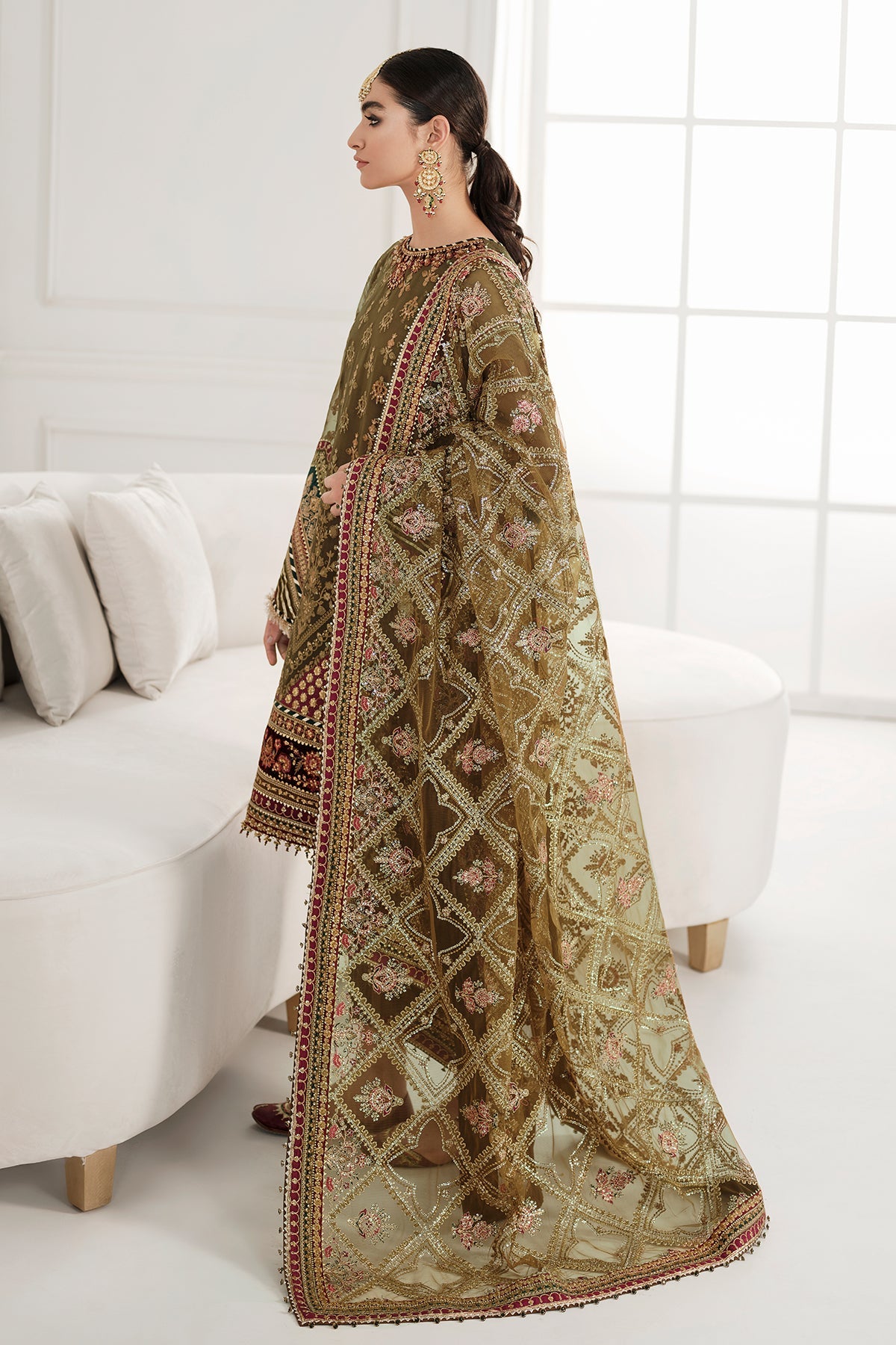 EMBROIDERED CHIFFON CH10-06 STITCHED