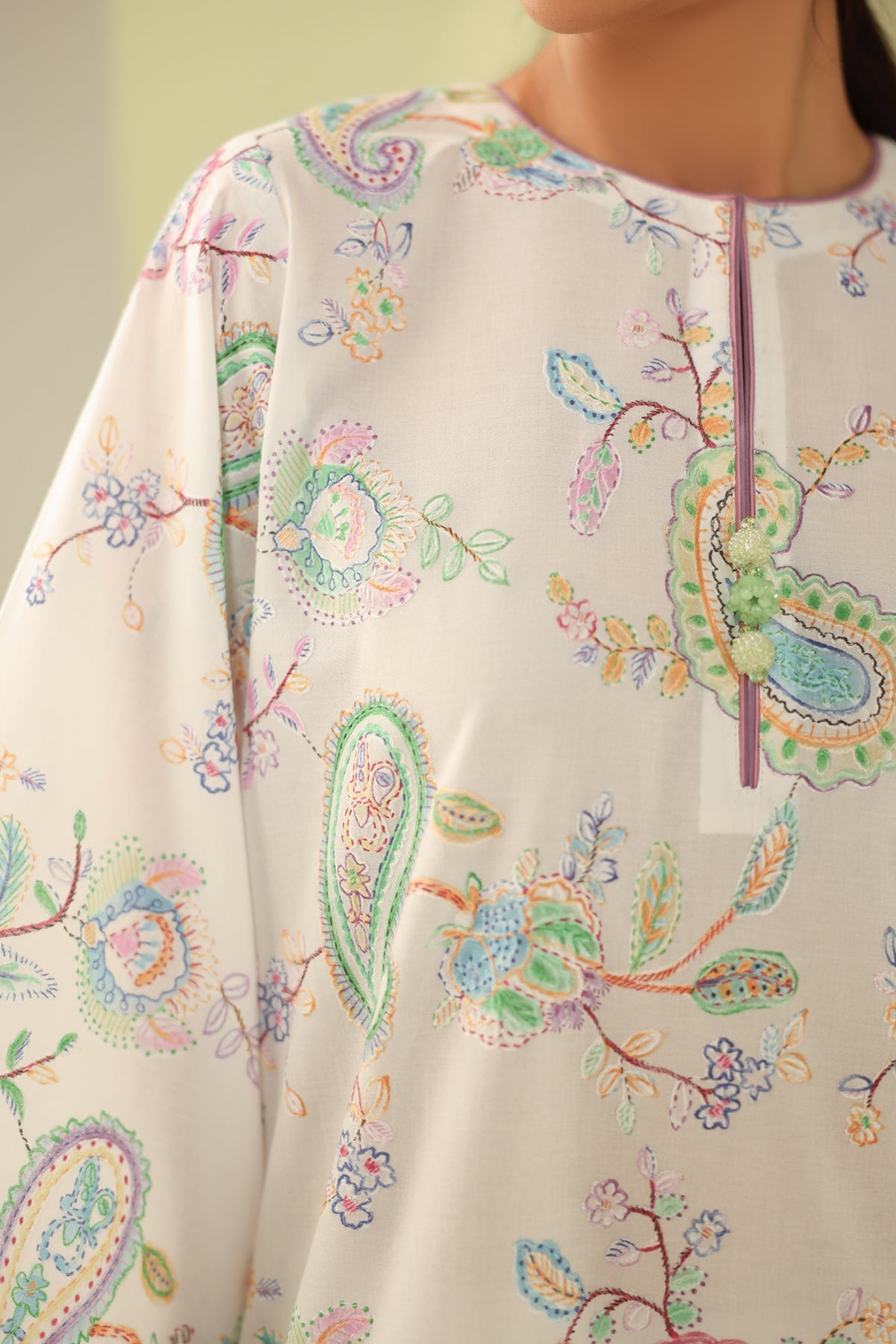 EMBROIDERED PRINTED LAWN SF-4179
