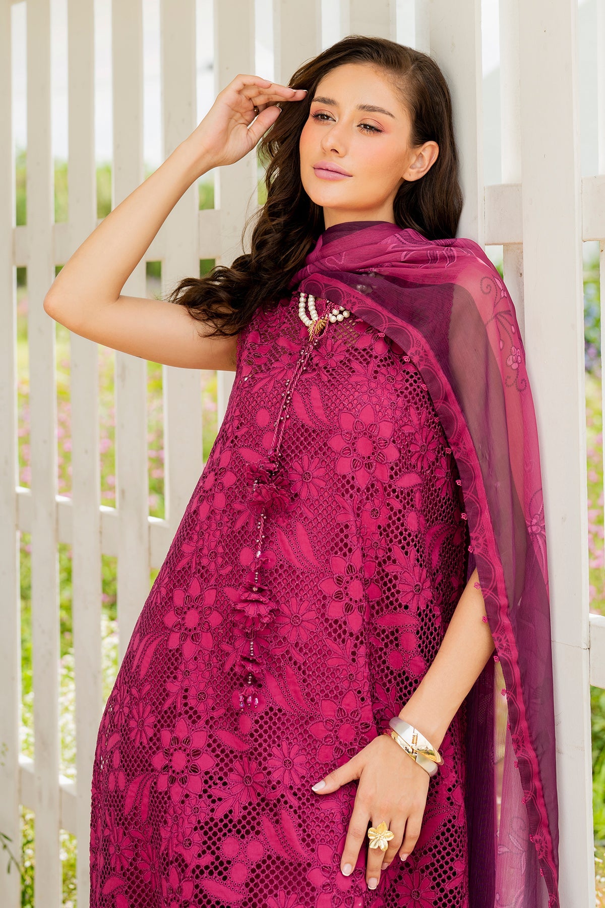 EMBROIDERED LAWN SF-4212