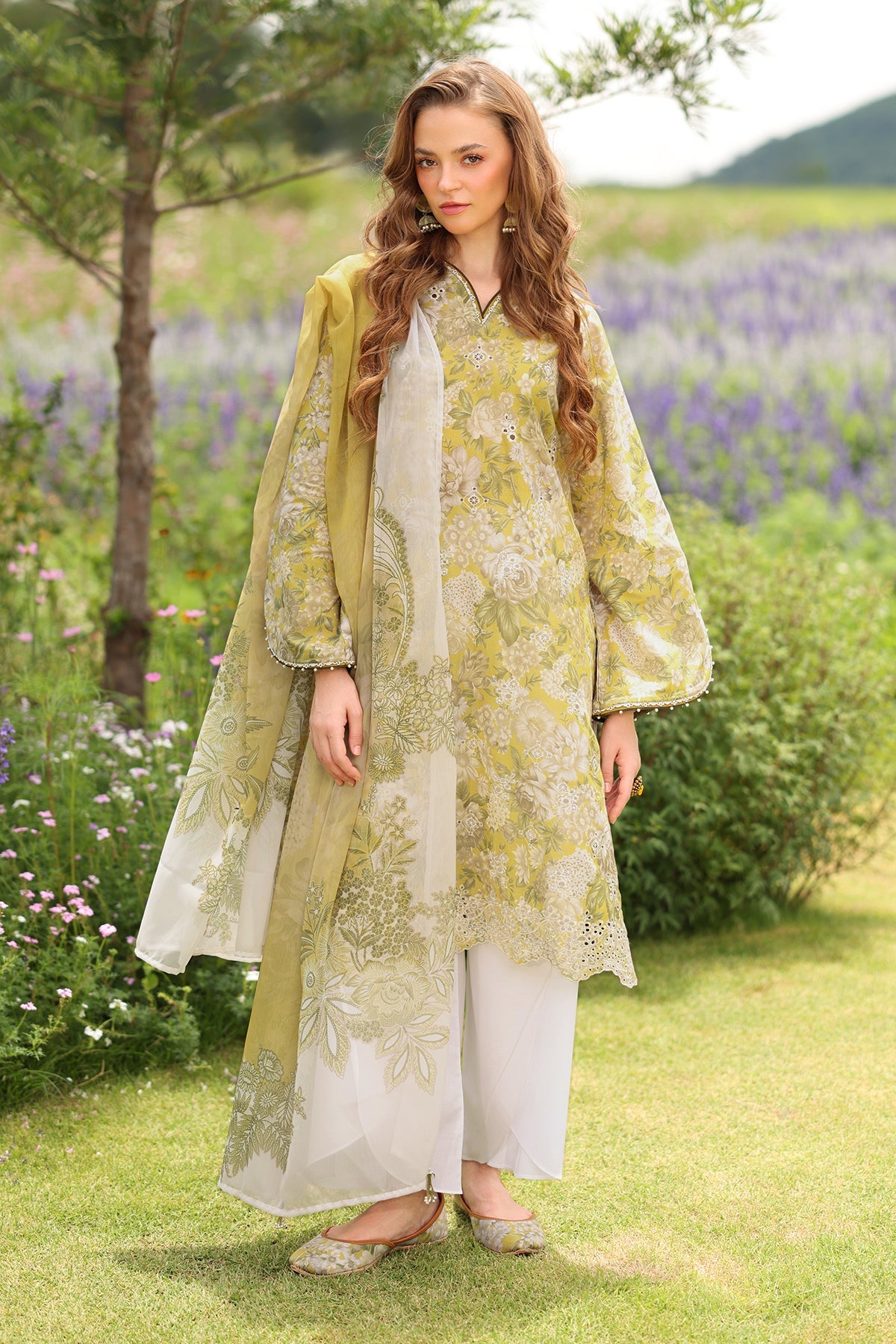 EMBROIDERED PRINTED LAWN SF-4229