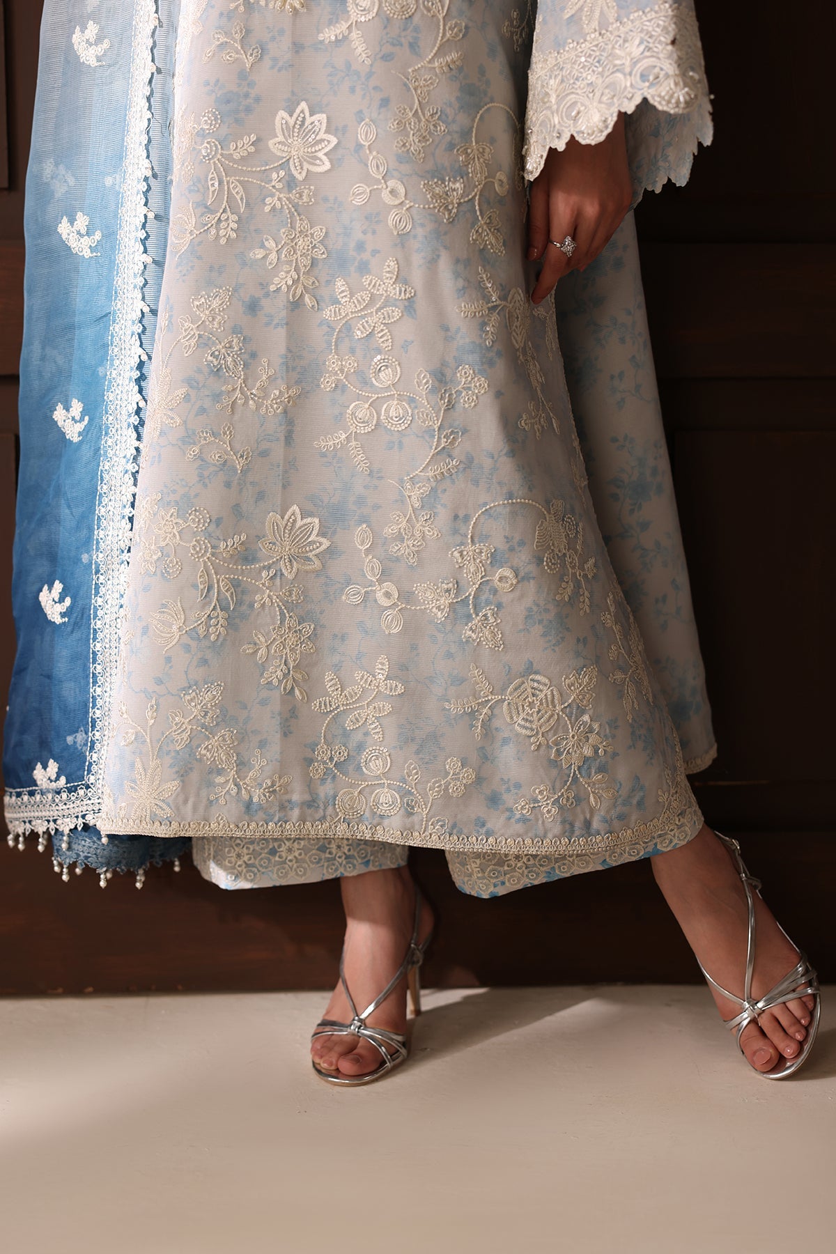 EMBROIDERED COTTON NET UF-4485