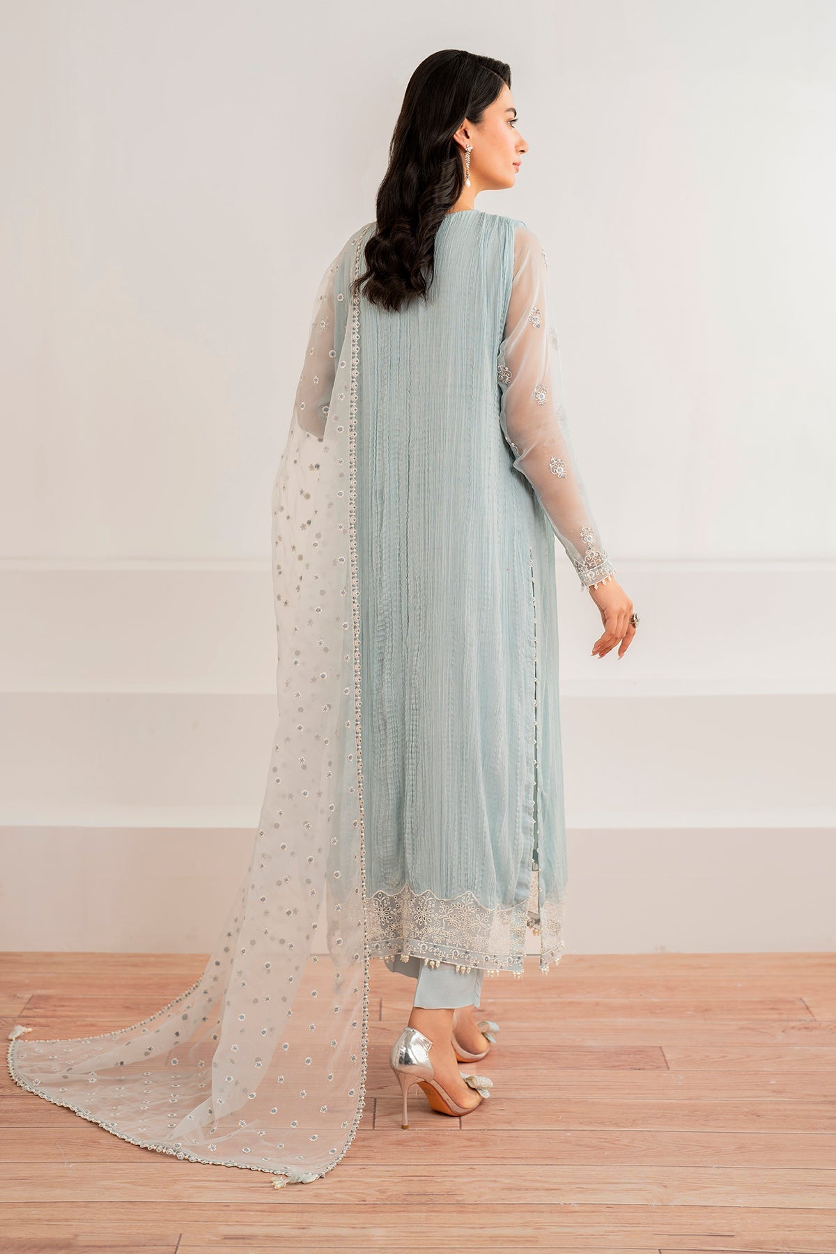 EMBROIDERED CHIFFON PR-993