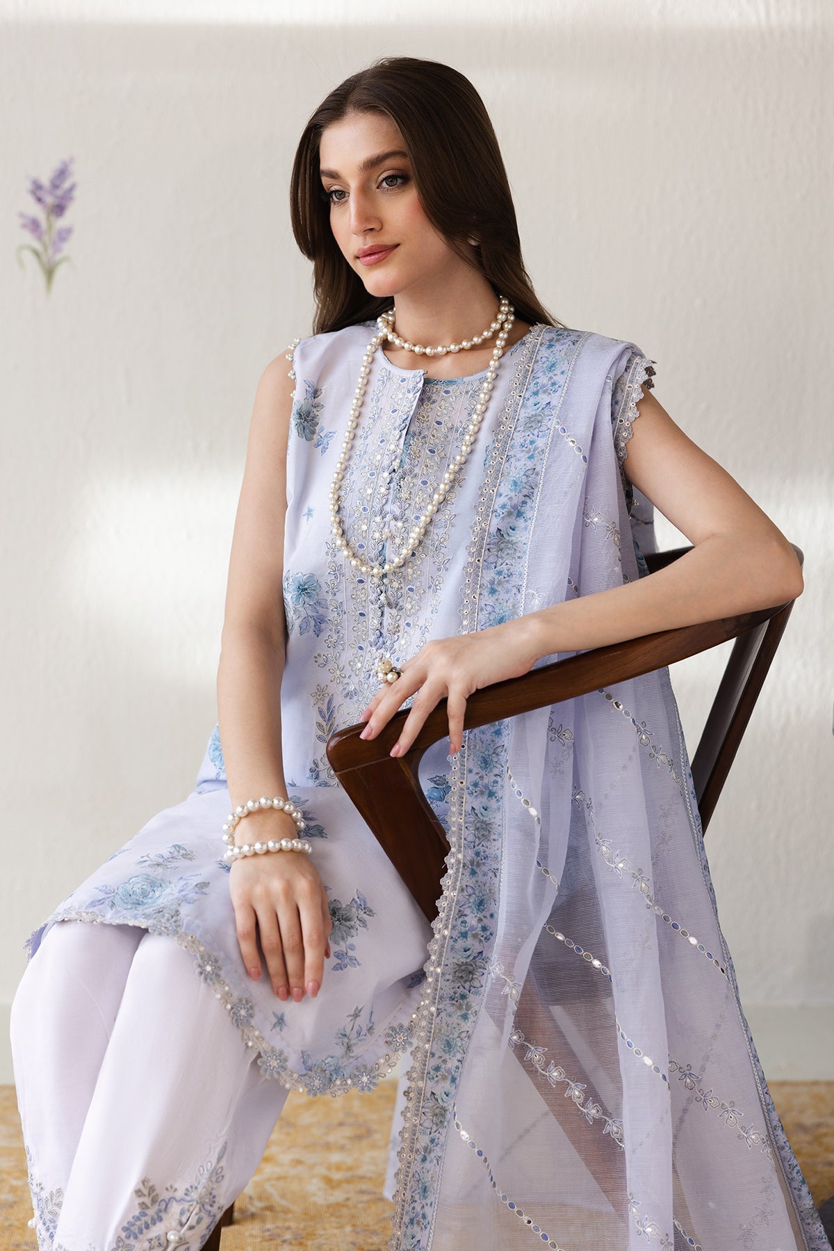 EMBROIDERED LAWN SF-4424
